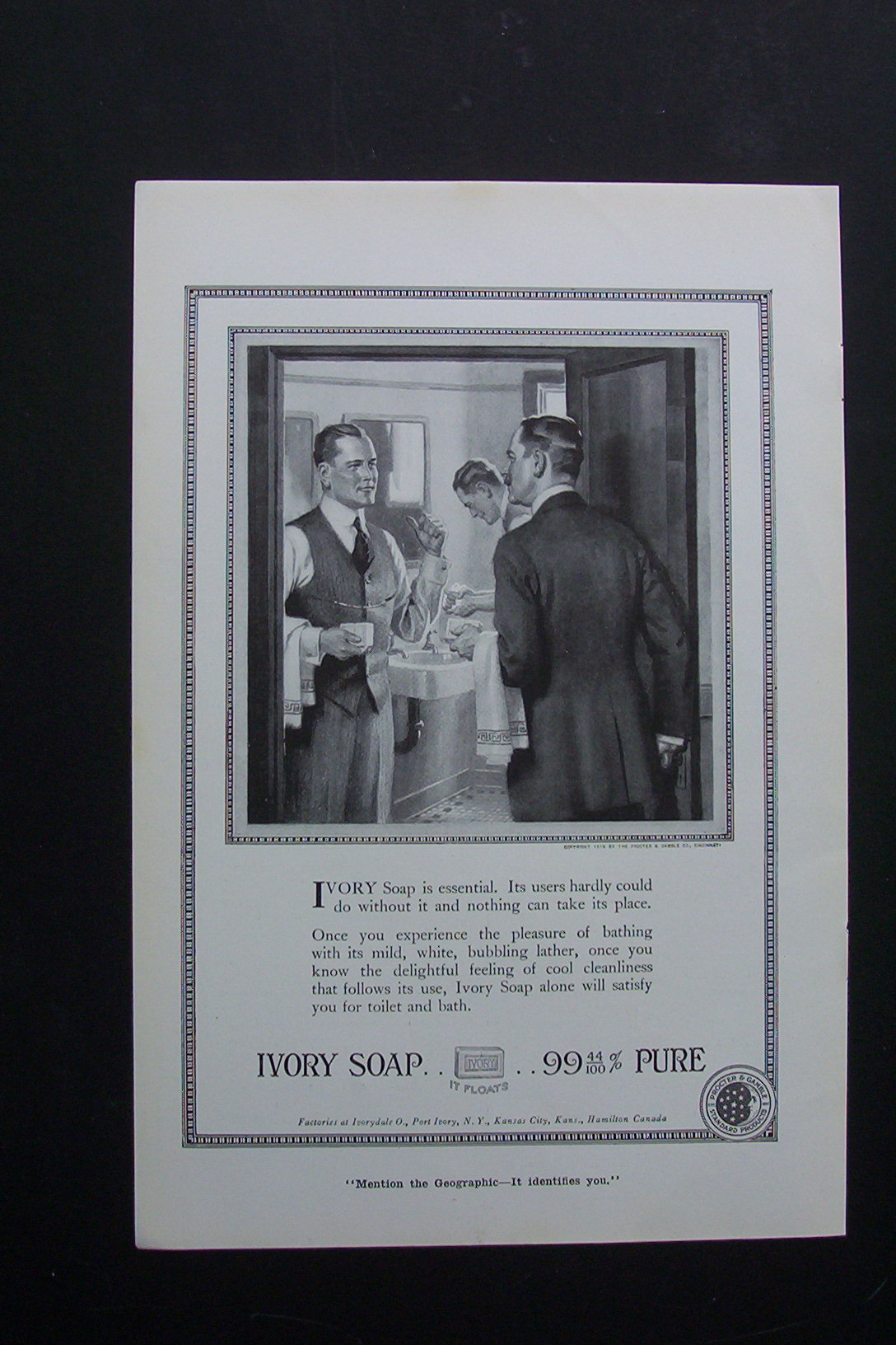 1918  Ivory  Soap