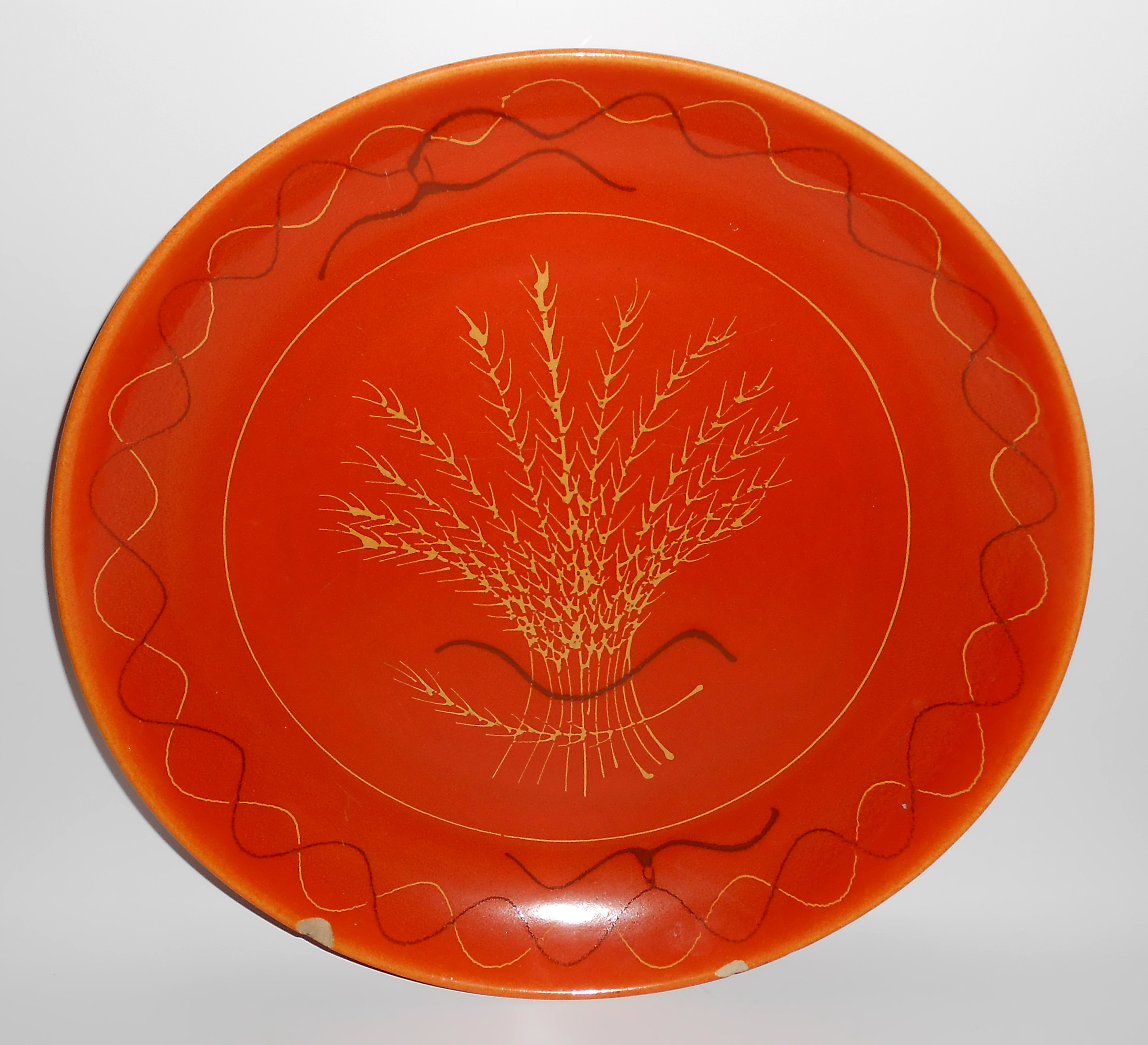 Pacific Pottery Decorated Hostess Ware Low Salad Bowl!