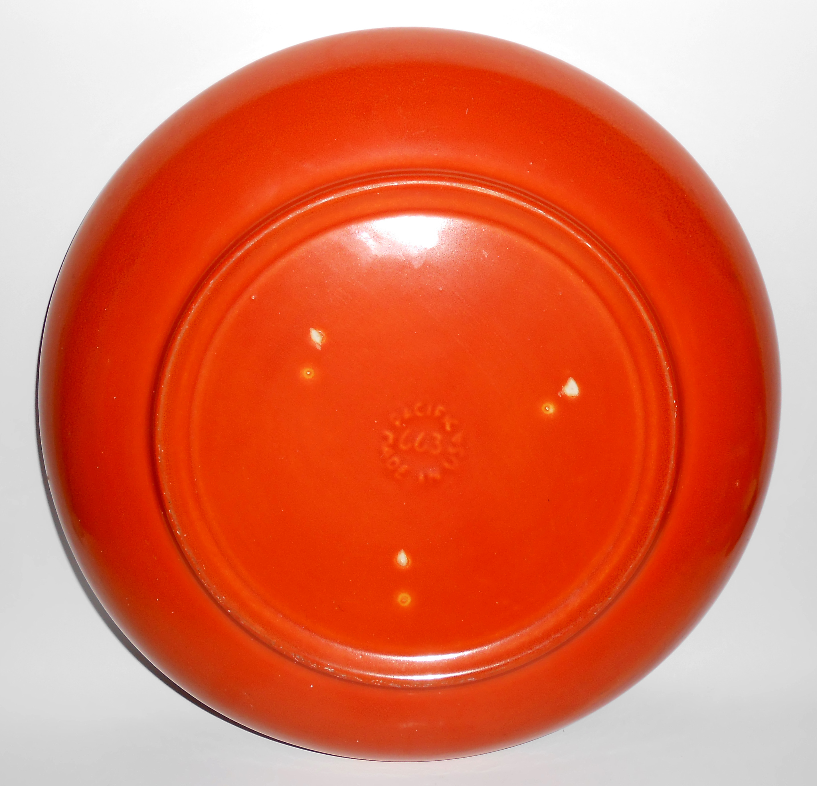 Pacific Pottery Decorated Hostess Ware Low Salad Bowl!