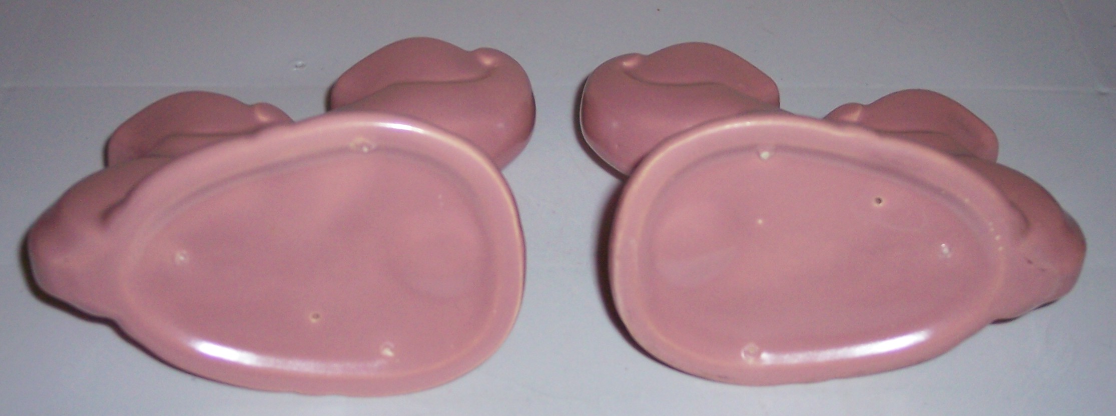 Bauer Pottery Cal-Art Pr Ray Murray Pink Candlesticks