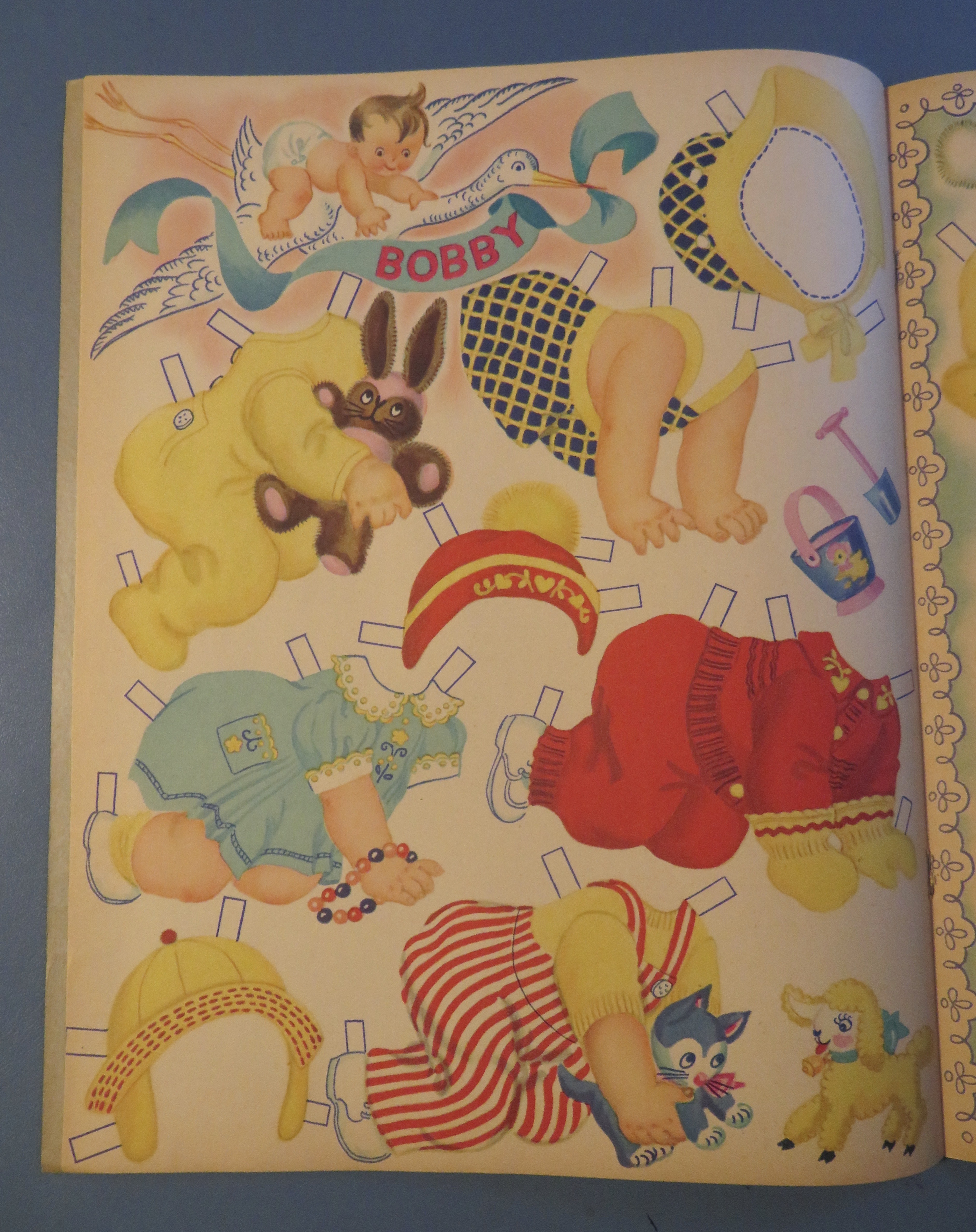 4 Doll Babies Booklet 1948 Babies & Clothes