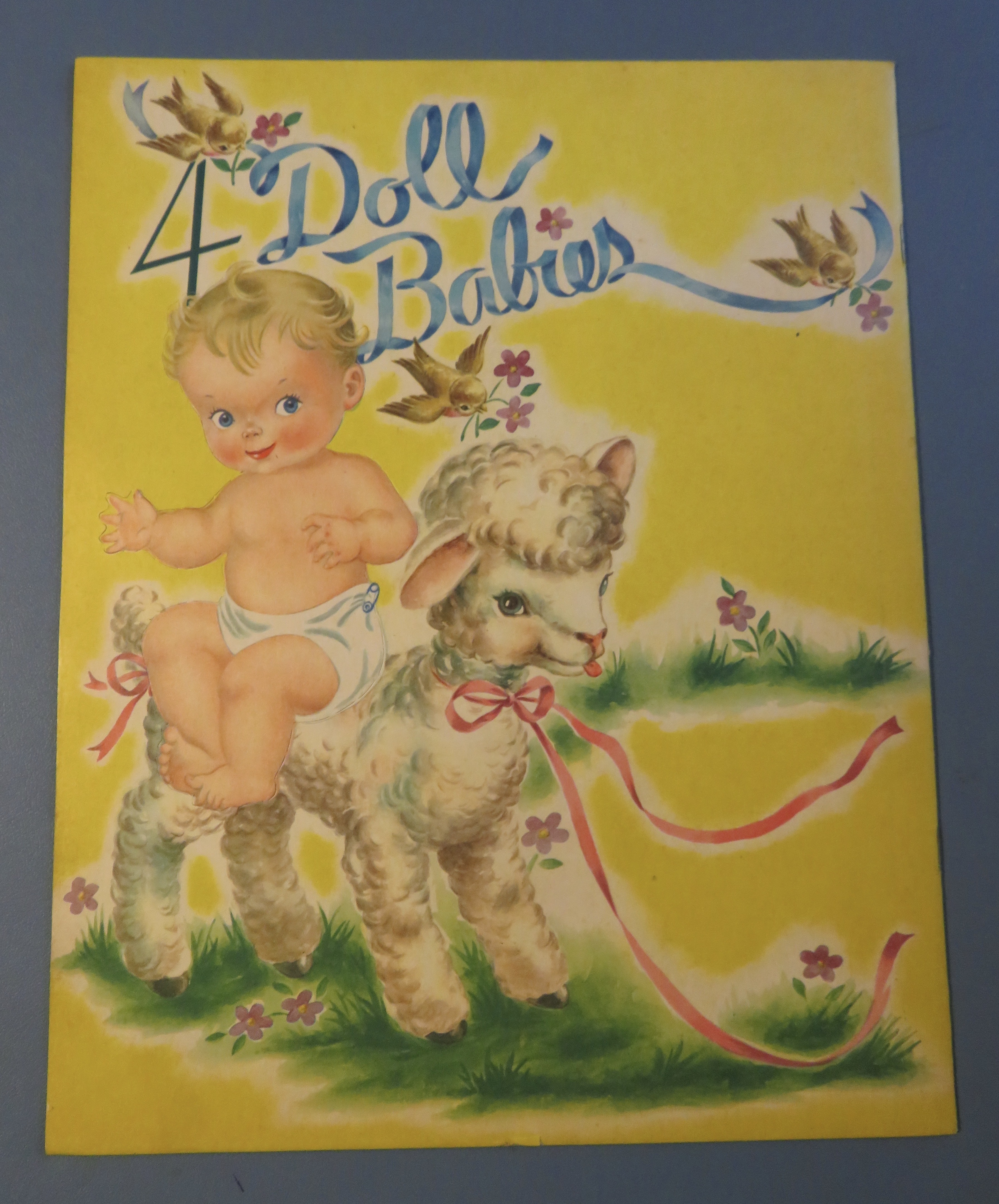 4 Doll Babies Booklet 1948 Babies & Clothes