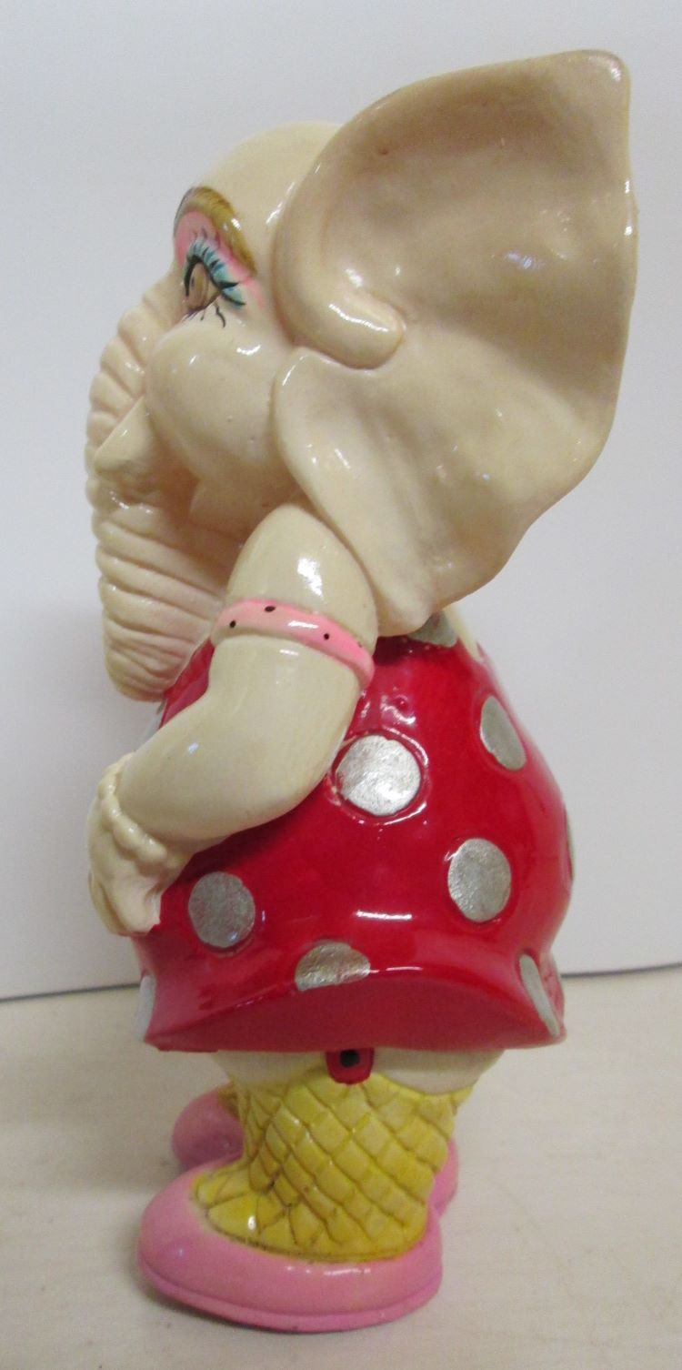 Elephant Bank Red Polka Dot Dress