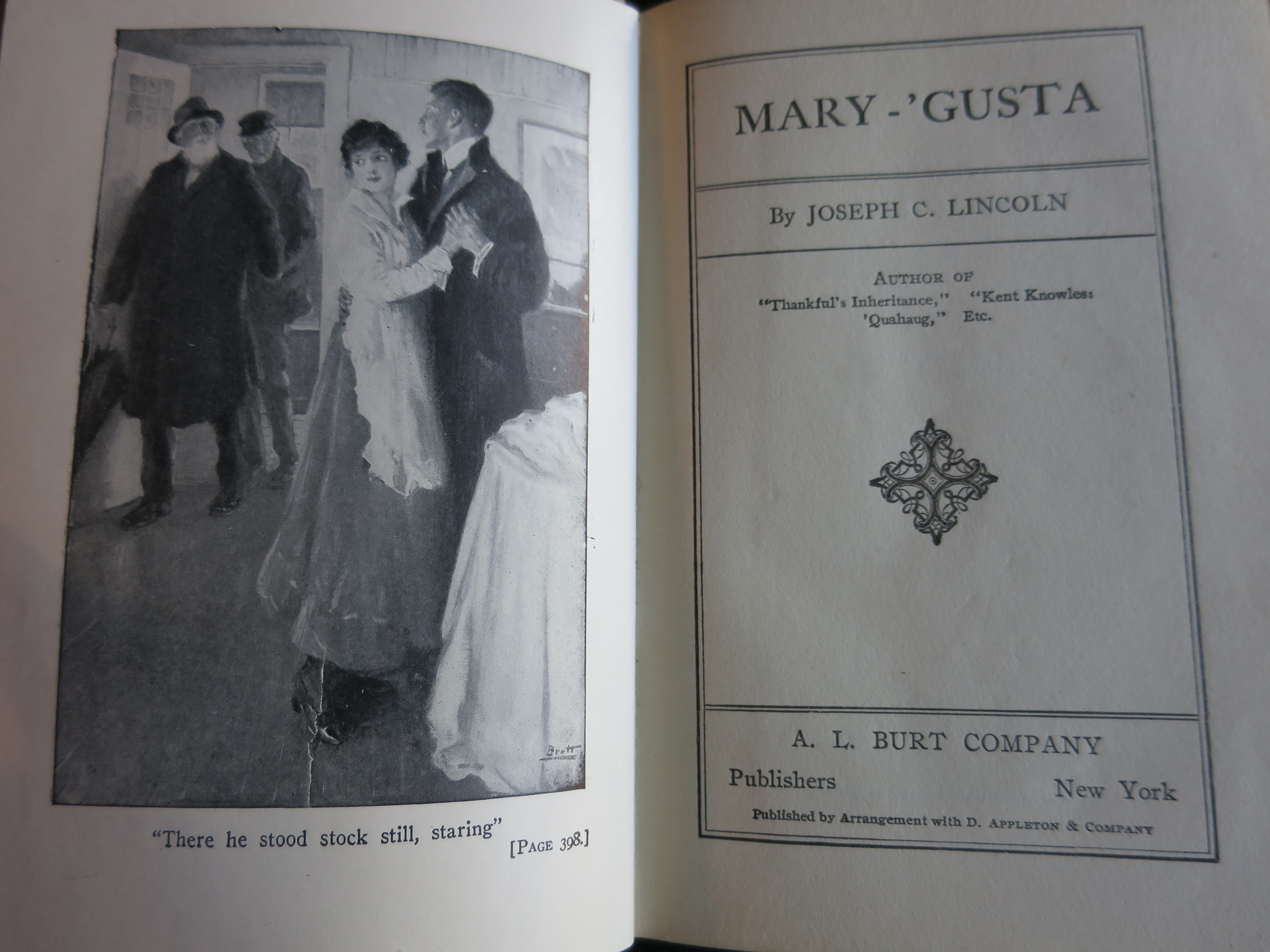 Mary Gusta Joseph C. Lincoln 1916 Hard Cover Book