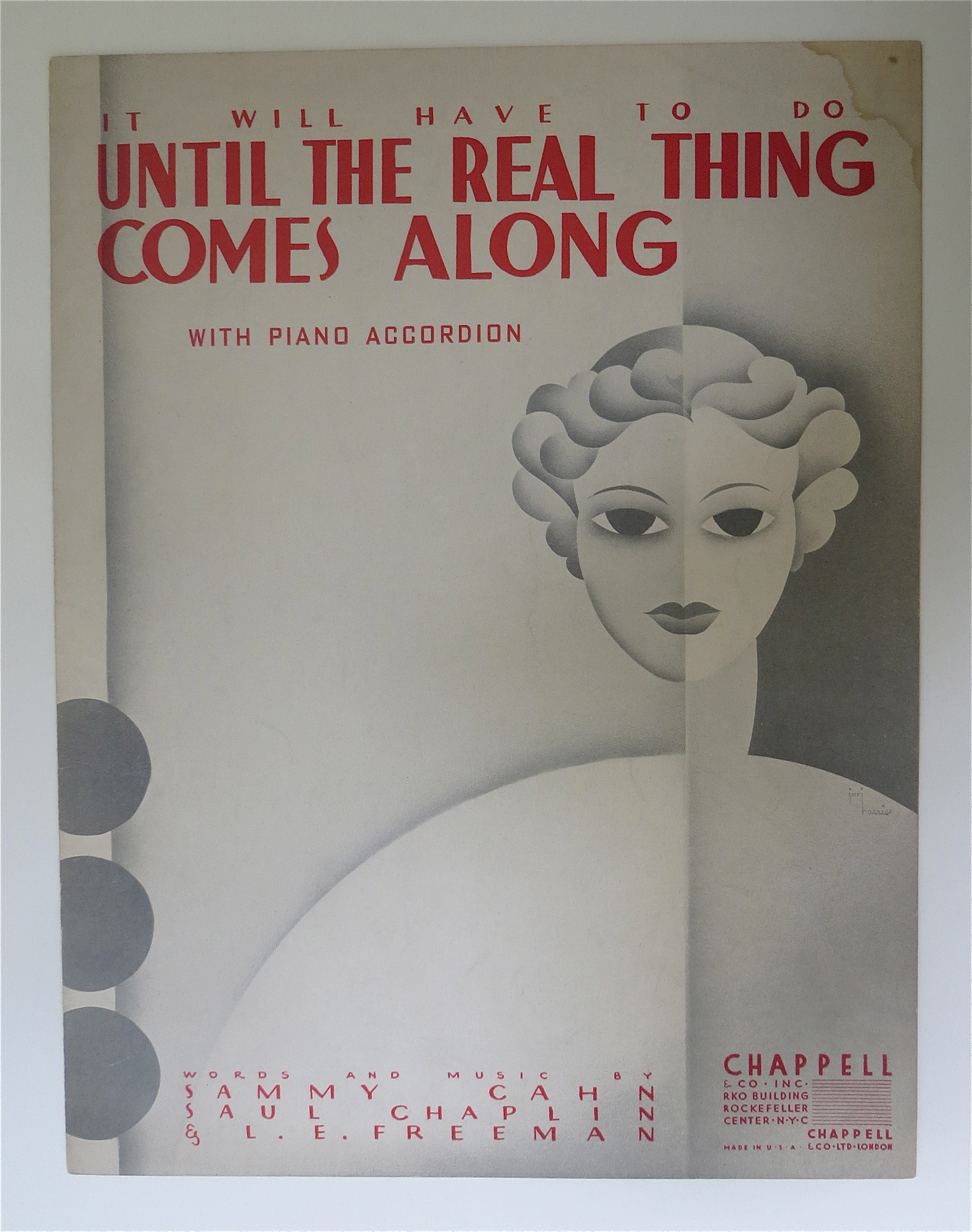 1936 It Will Have To Do Until The Real Thing Comes