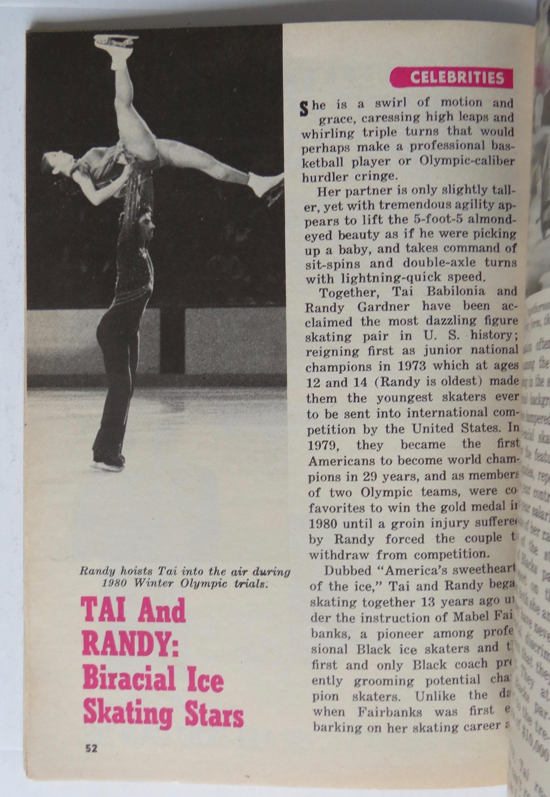 Jet Magazine April 16, 1981 Tai & Randy