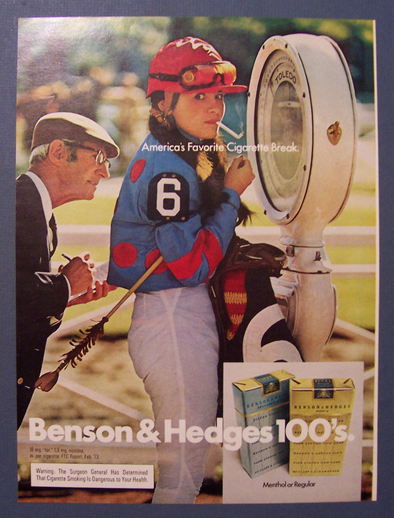 1973  Benson  &  Hedges 100's  Cigarettes