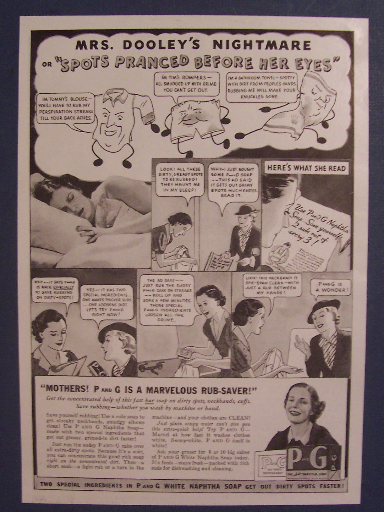 1936  P  And  G  White  Naptha  Soap