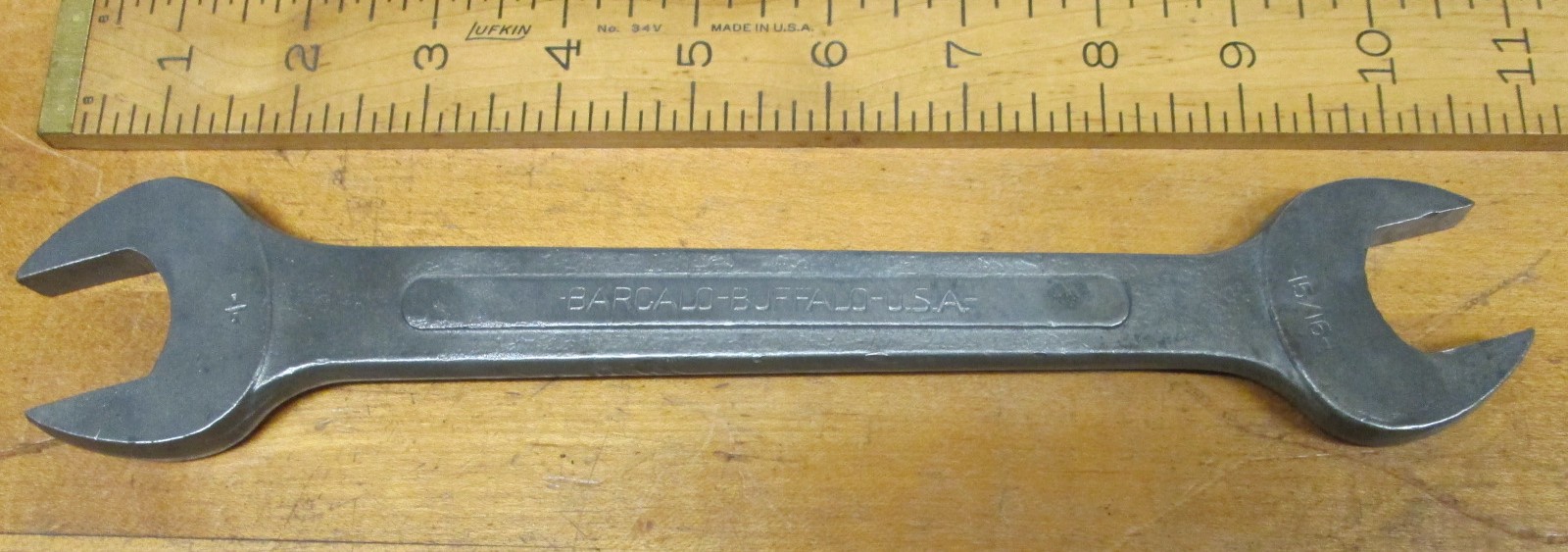 Barcalo Combination Wrench Open Ended 15/16 & 1 inch