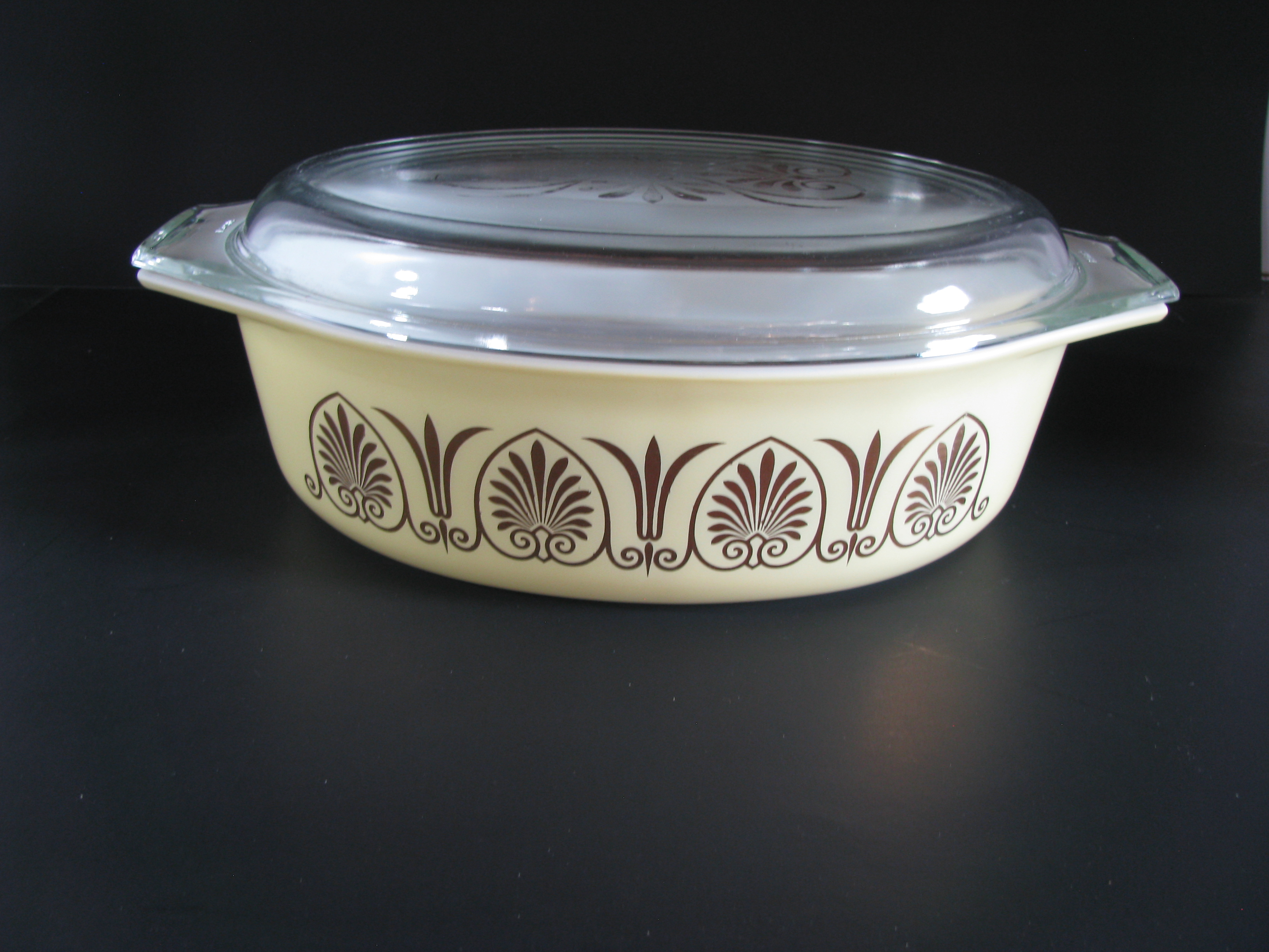 Vintage Pyrex Promo Pattern Golden Classic 045 2.5qt