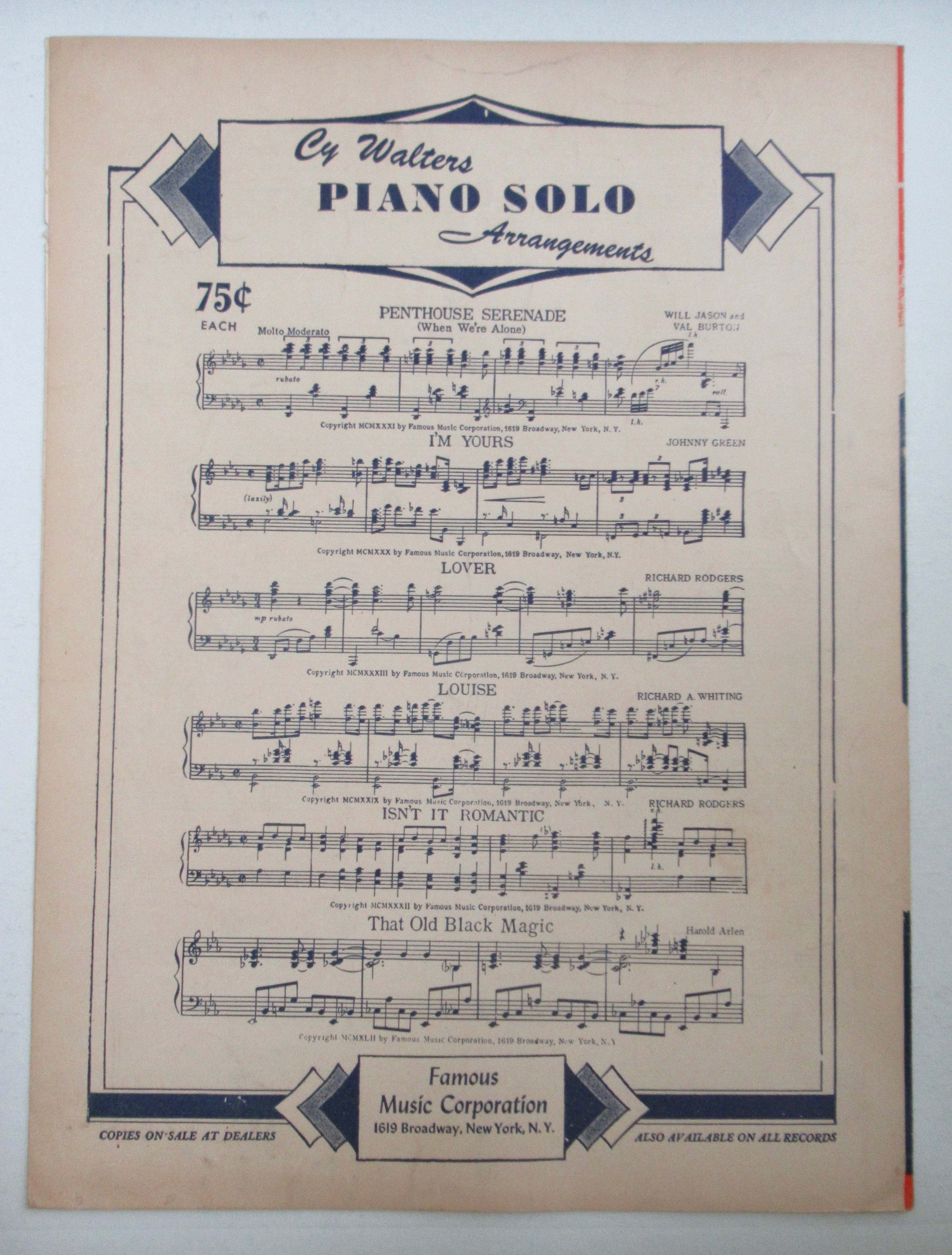 1950 Tonda Wanda Hoy Sheet Music (Lewis & Martin)