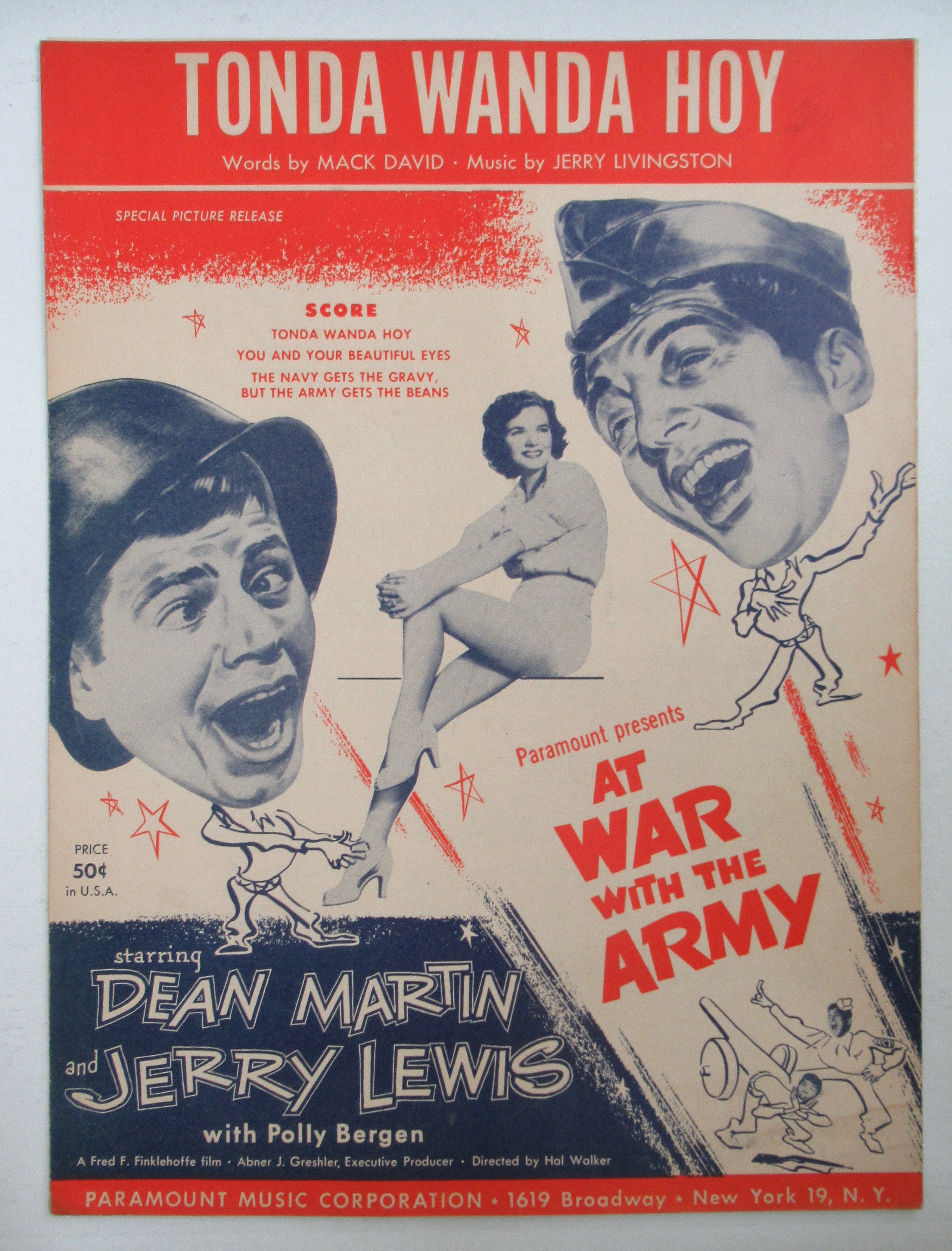 1950 Tonda Wanda Hoy Sheet Music (Lewis & Martin)