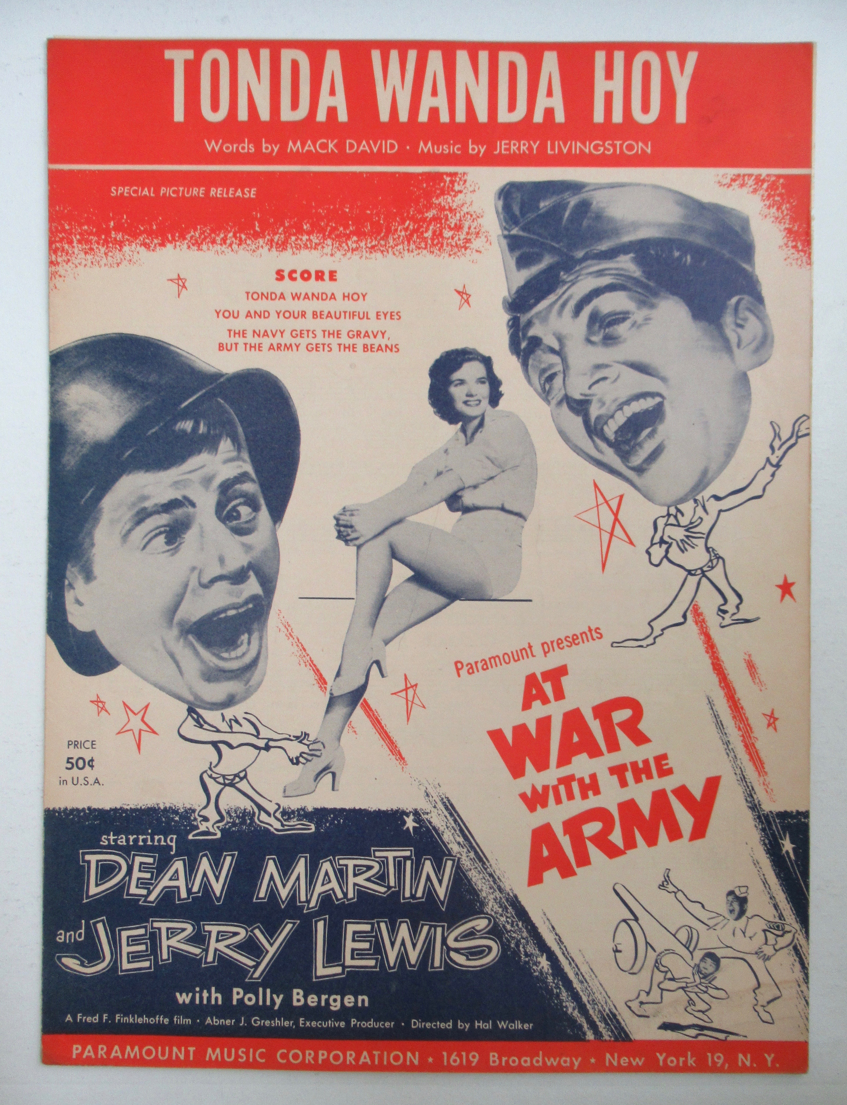 1950 Tonda Wanda Hoy Sheet Music (Lewis & Martin)