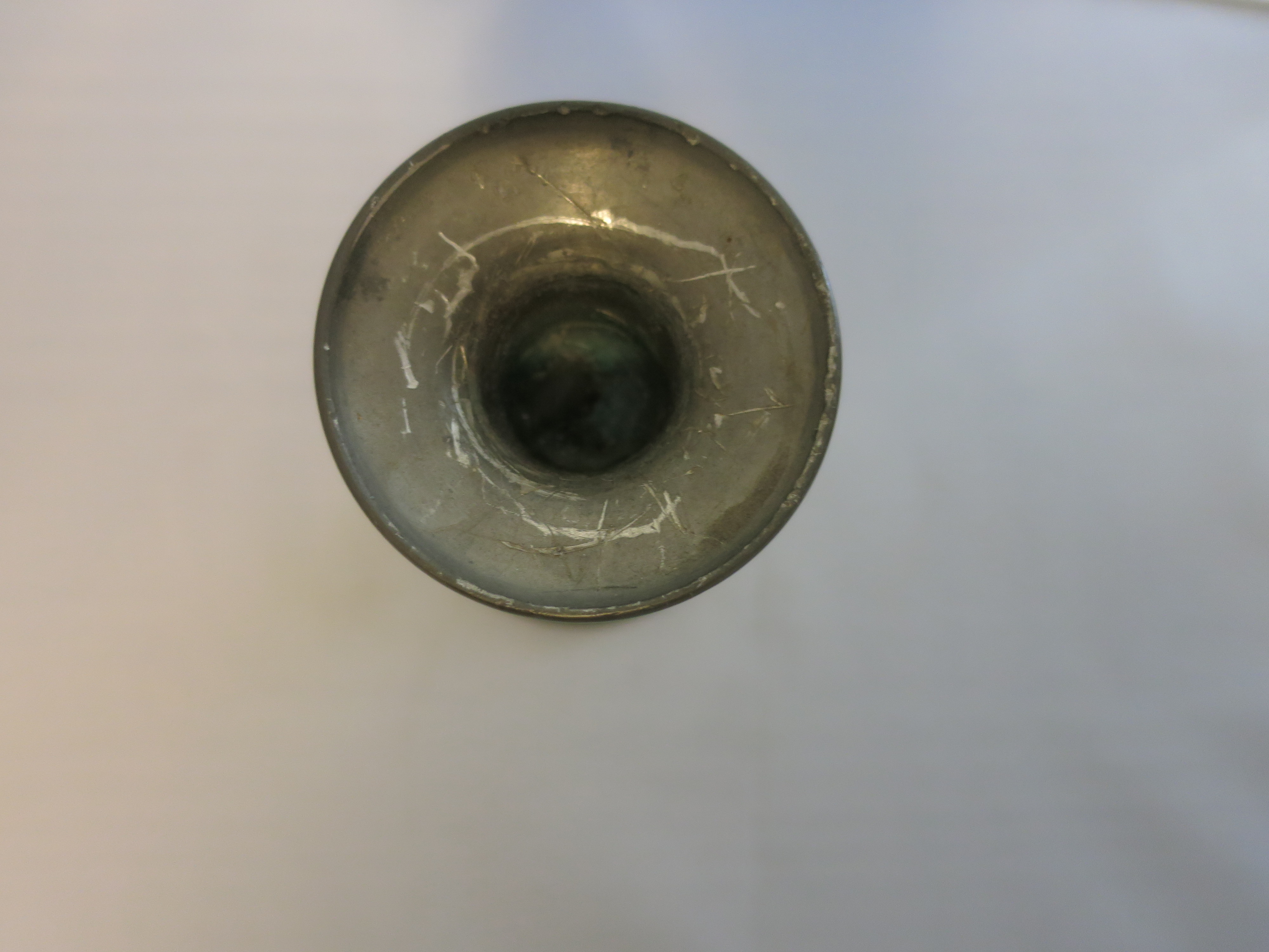 Royal Holland Pewter Candlestick Candle Holder KMD Teal
