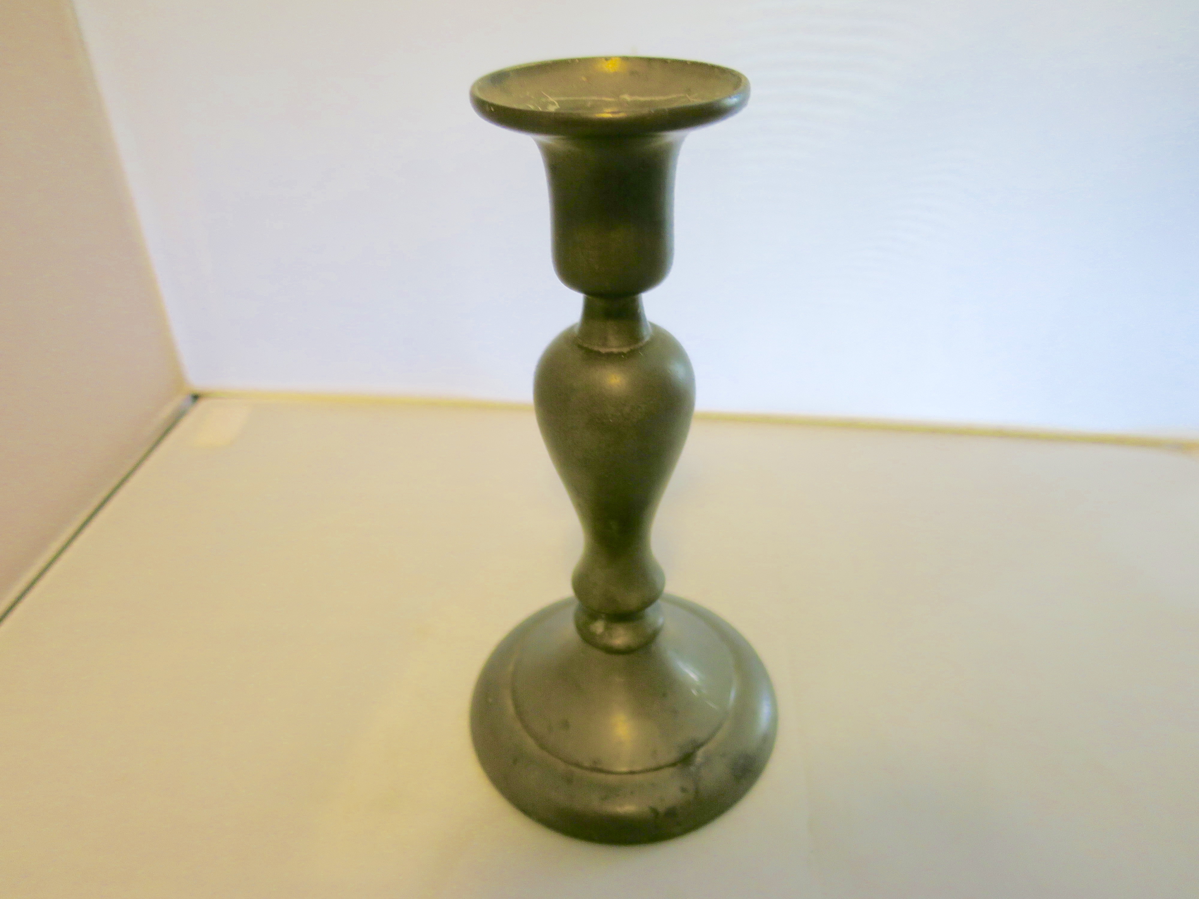 Royal Holland Pewter Candlestick Candle Holder KMD Teal
