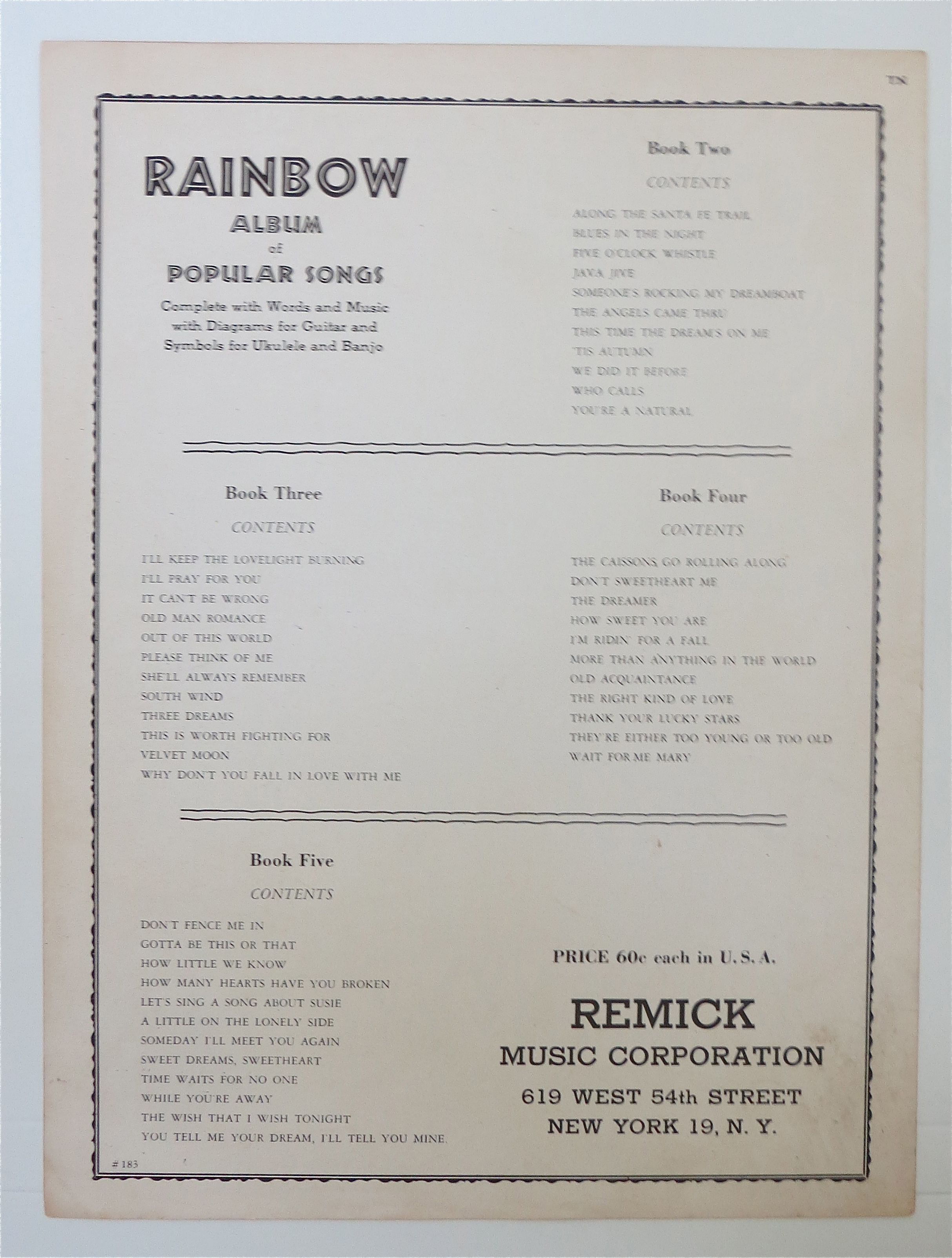 1950 You Are My Love By Cliff Friend & Dave Franklin