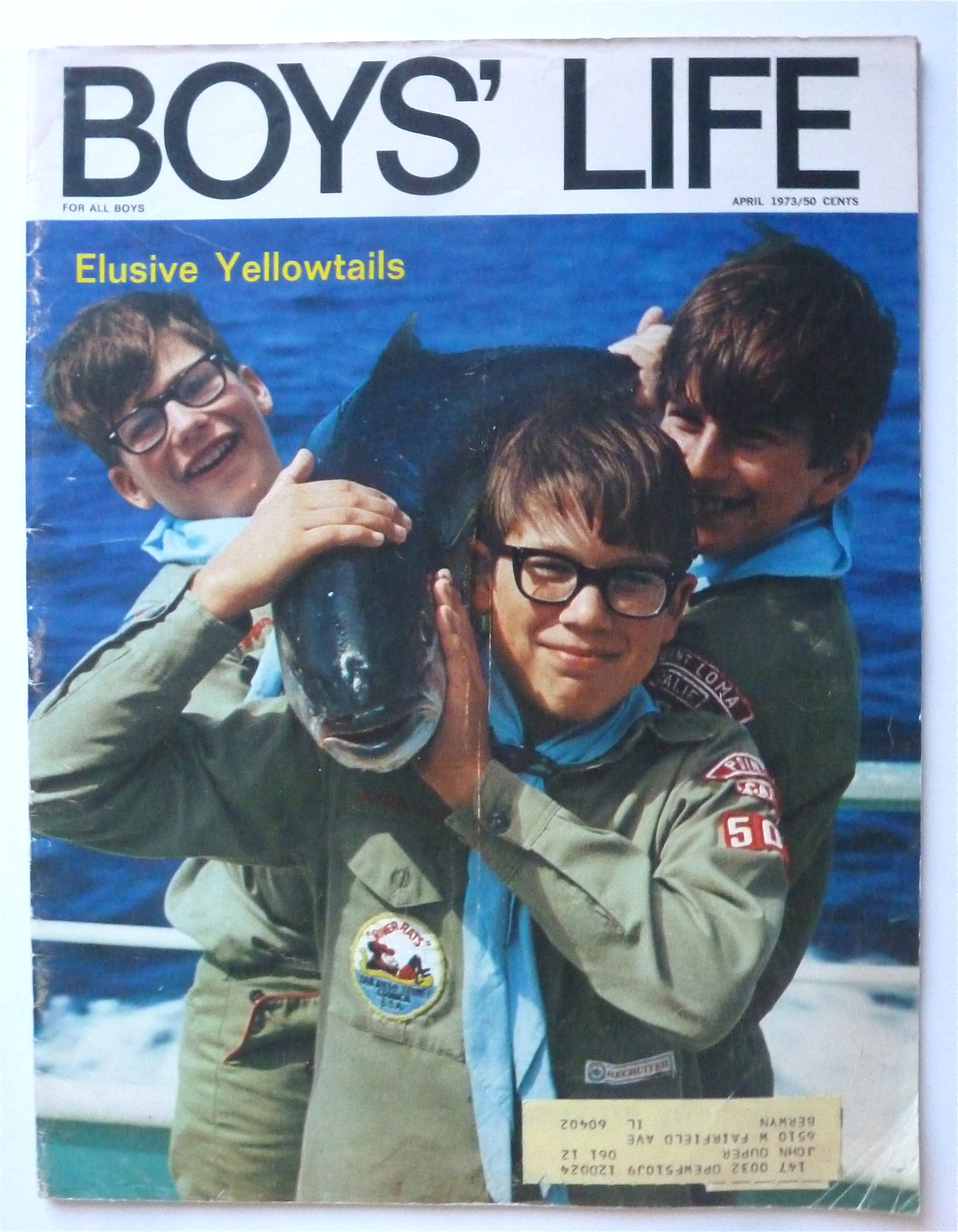 Boys Life Magazine April 1973 Elusive Yellowtails