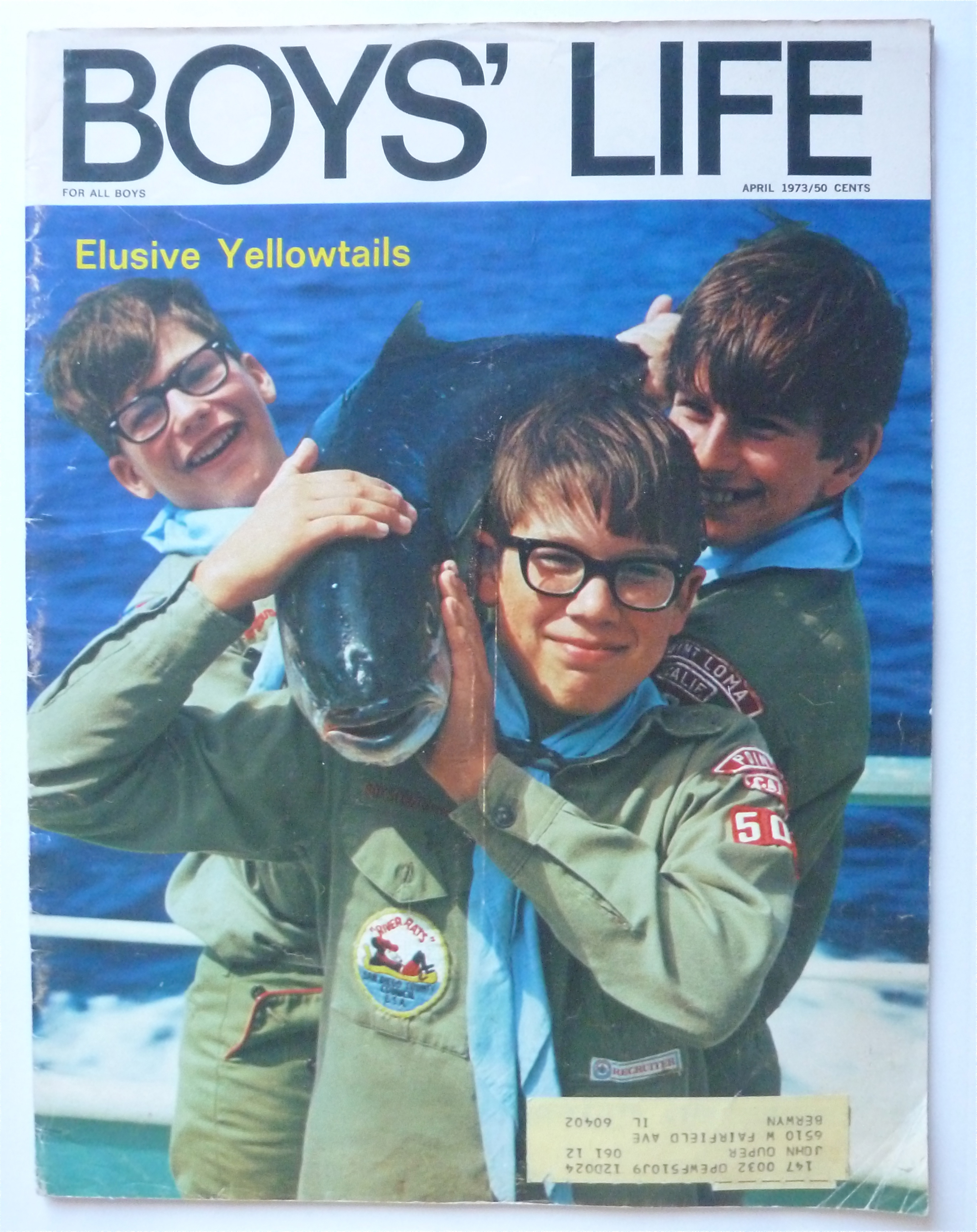Boys Life Magazine April 1973 Elusive Yellowtails