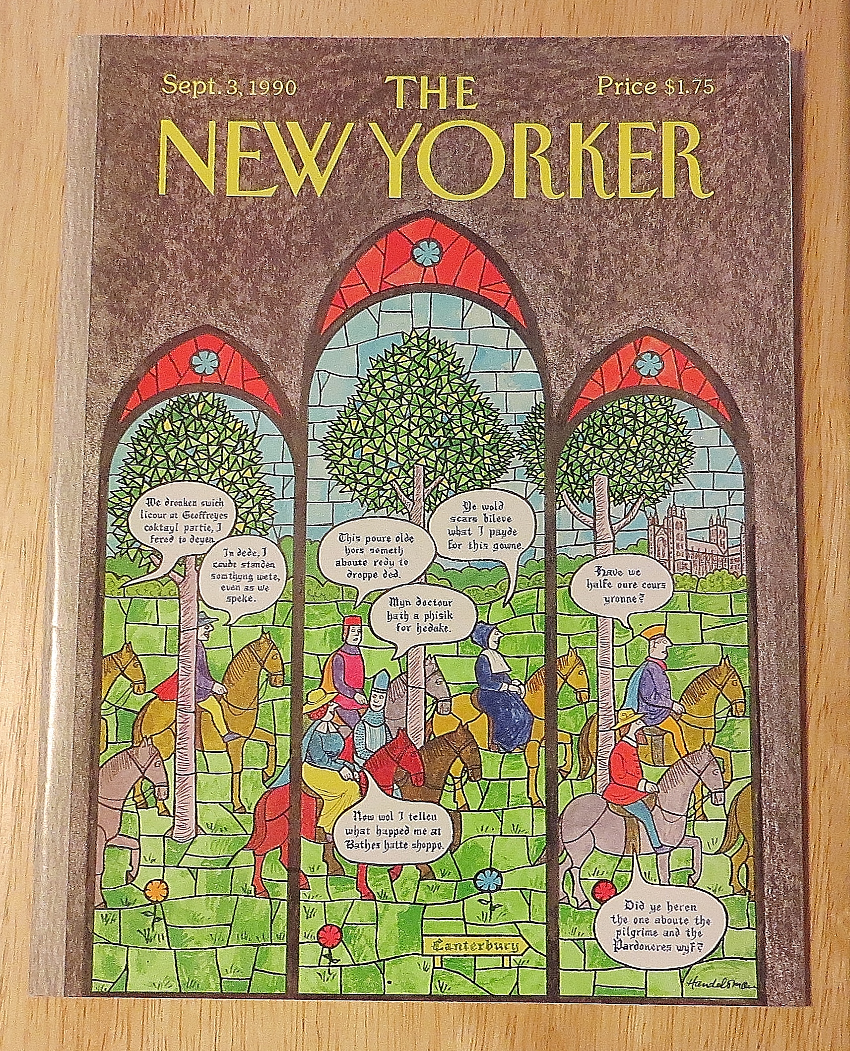 New Yorker Magazine September 3, 1990 Canterbury