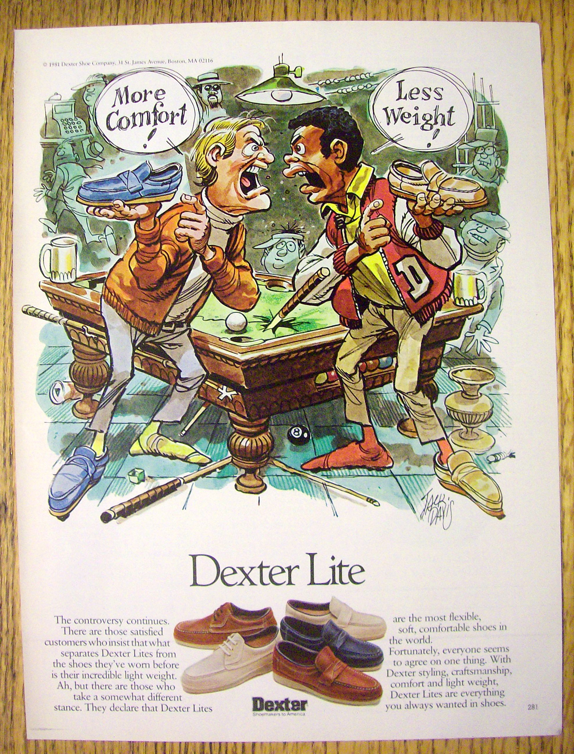 1981 Dexter Lite Shoes with 2 Men Arguing