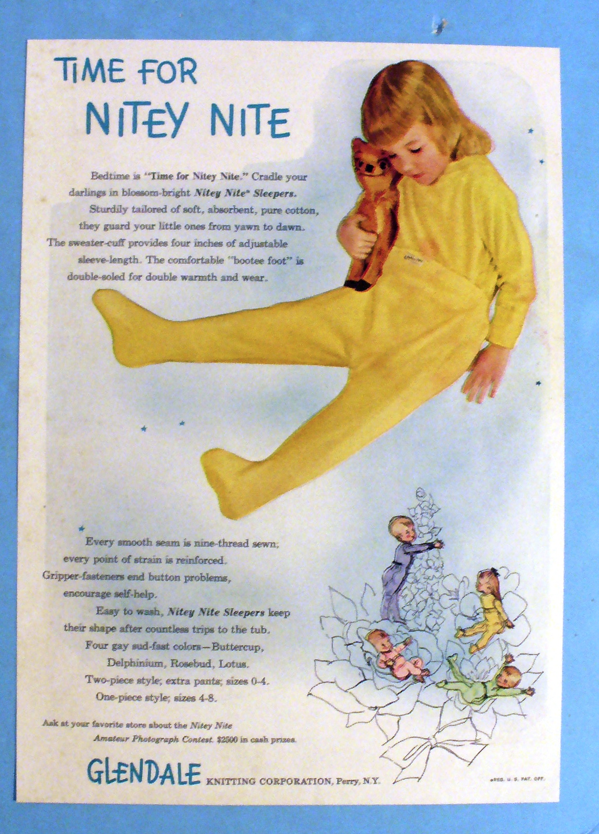 1948 Nitey Nite Sleepers with Little Girl in Sleeper