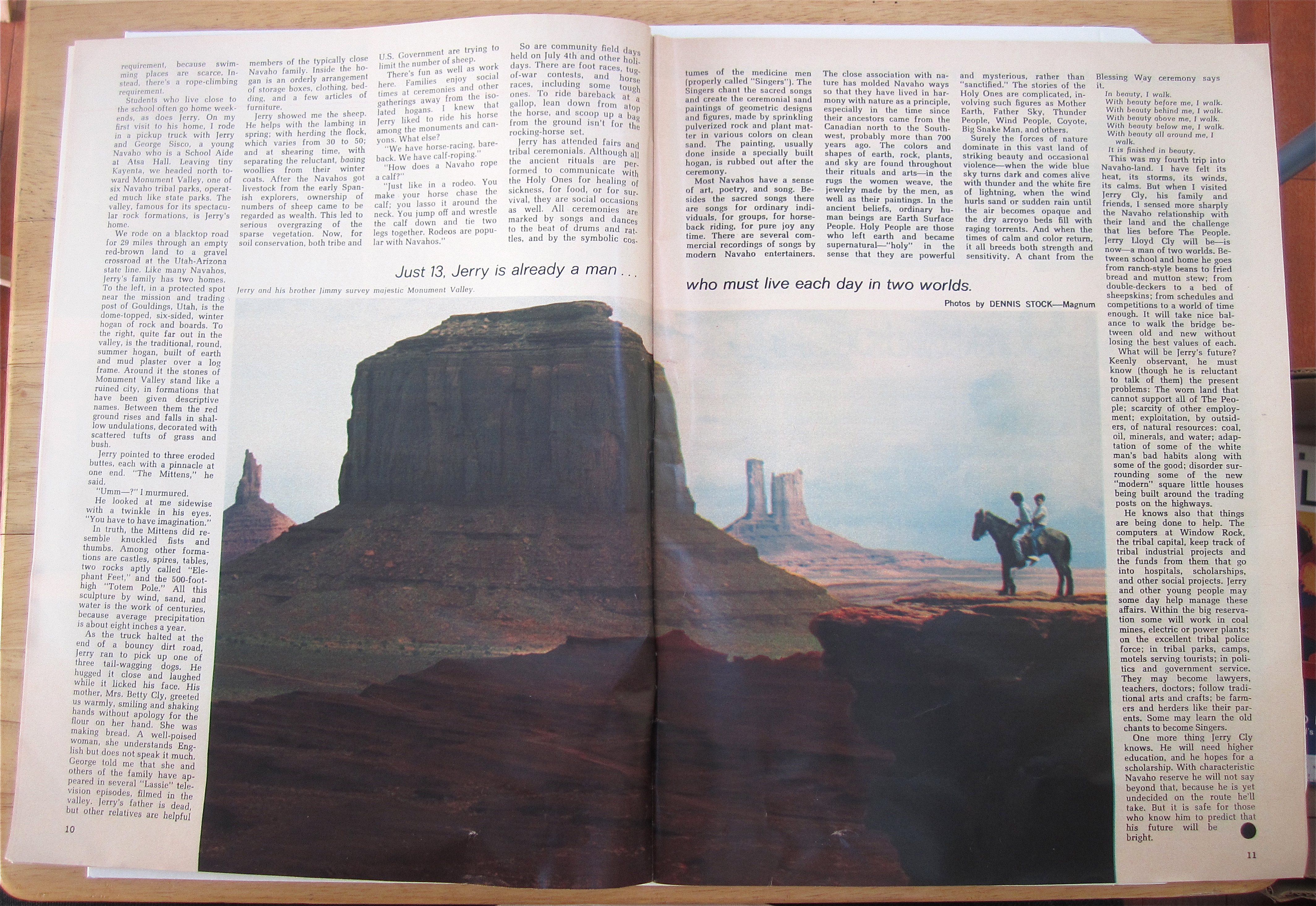 Boys Life Magazine July 1972 Navaho Boy