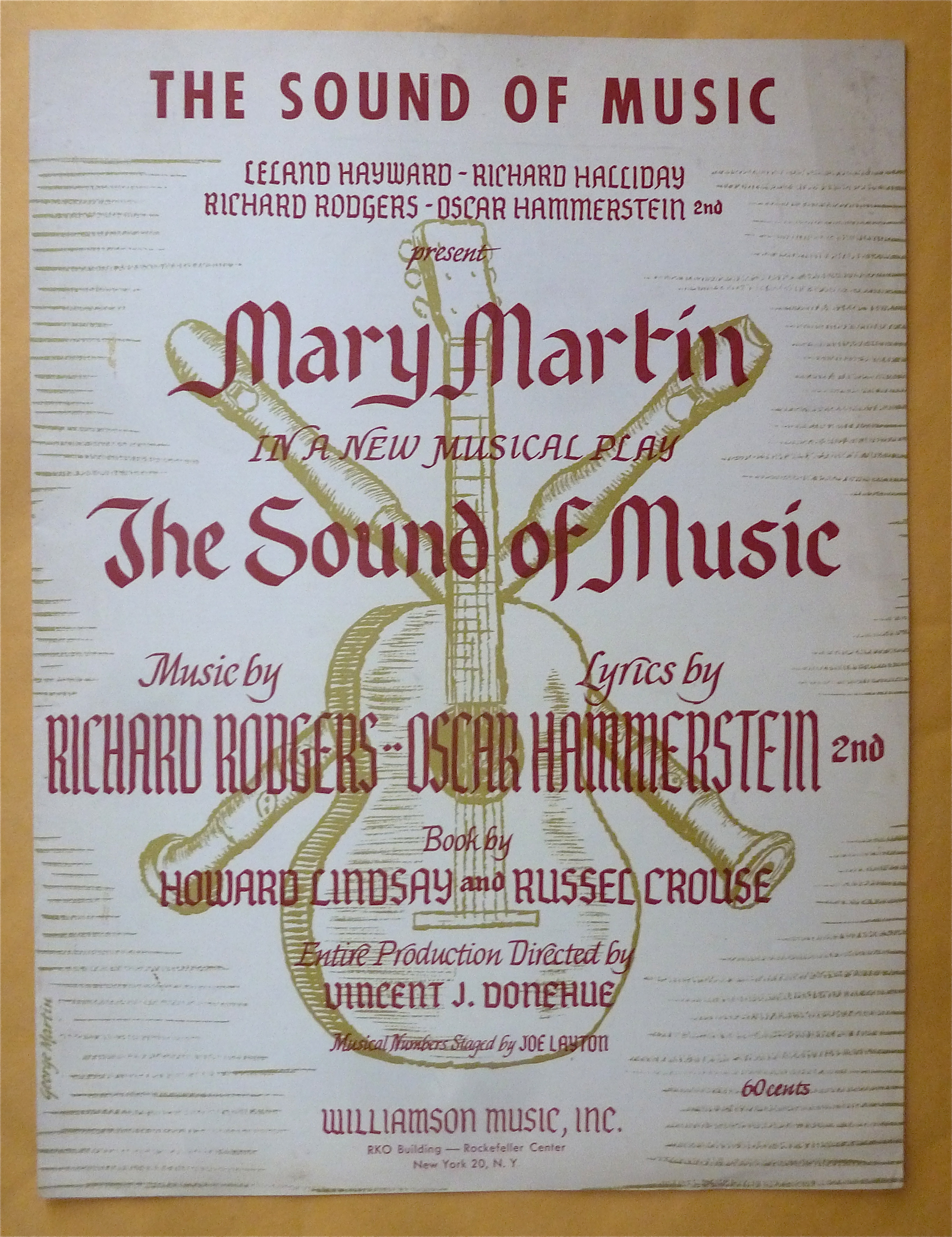 Sheet Music For 1959 The Sound Of Music