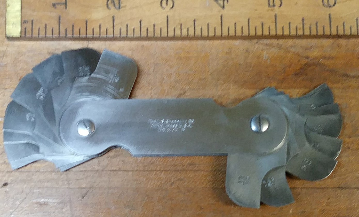 Starrett No. 272B Radius Gage