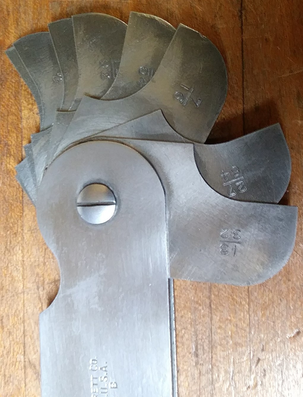 Starrett No. 272B Radius Gage