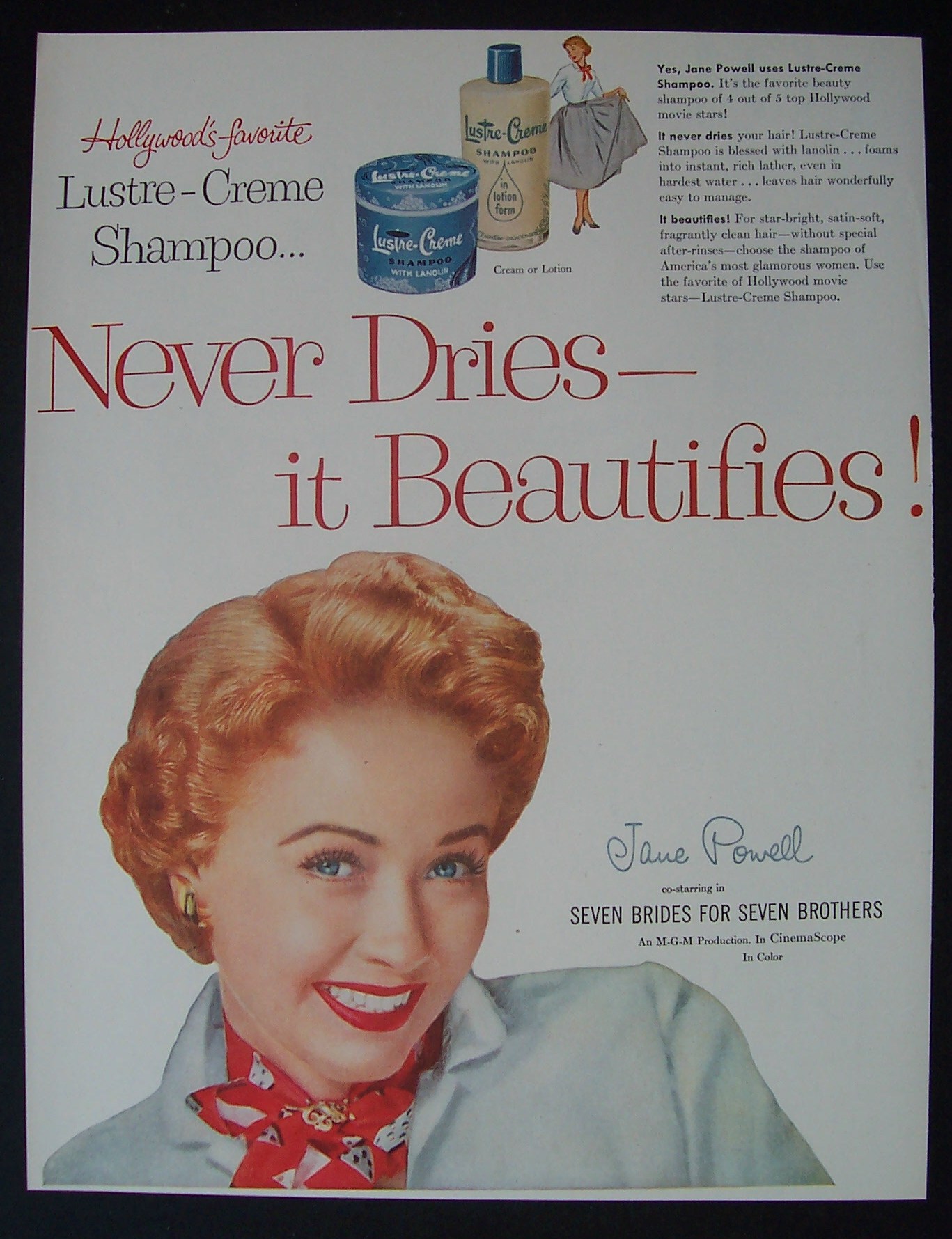 1954  Lustre Creme Shampoo with Jane Powell