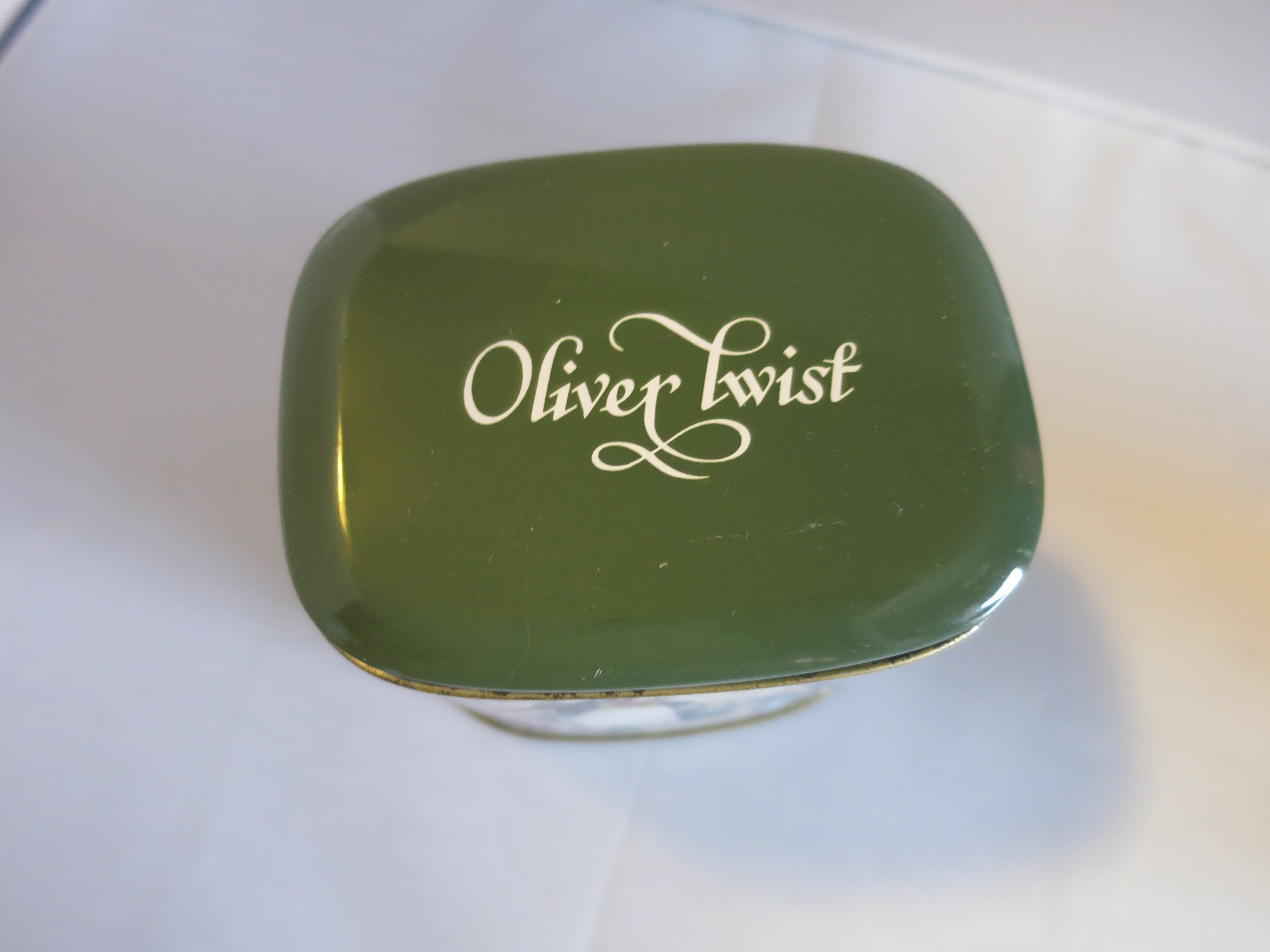 Vintage Oliver Twist Tin made in England hinged lid