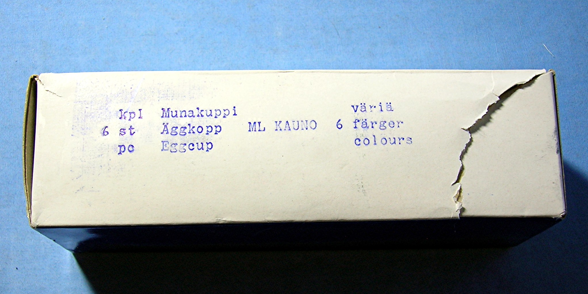 Egg Cups SET of 6 made in Finland Original Box