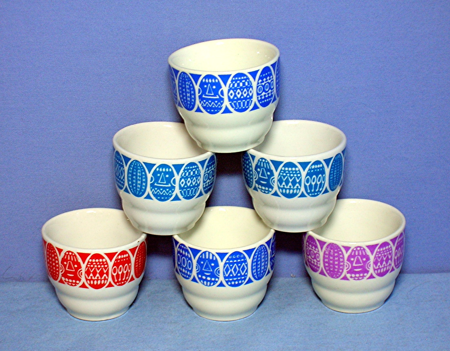 Egg Cups SET of 6 made in Finland Original Box