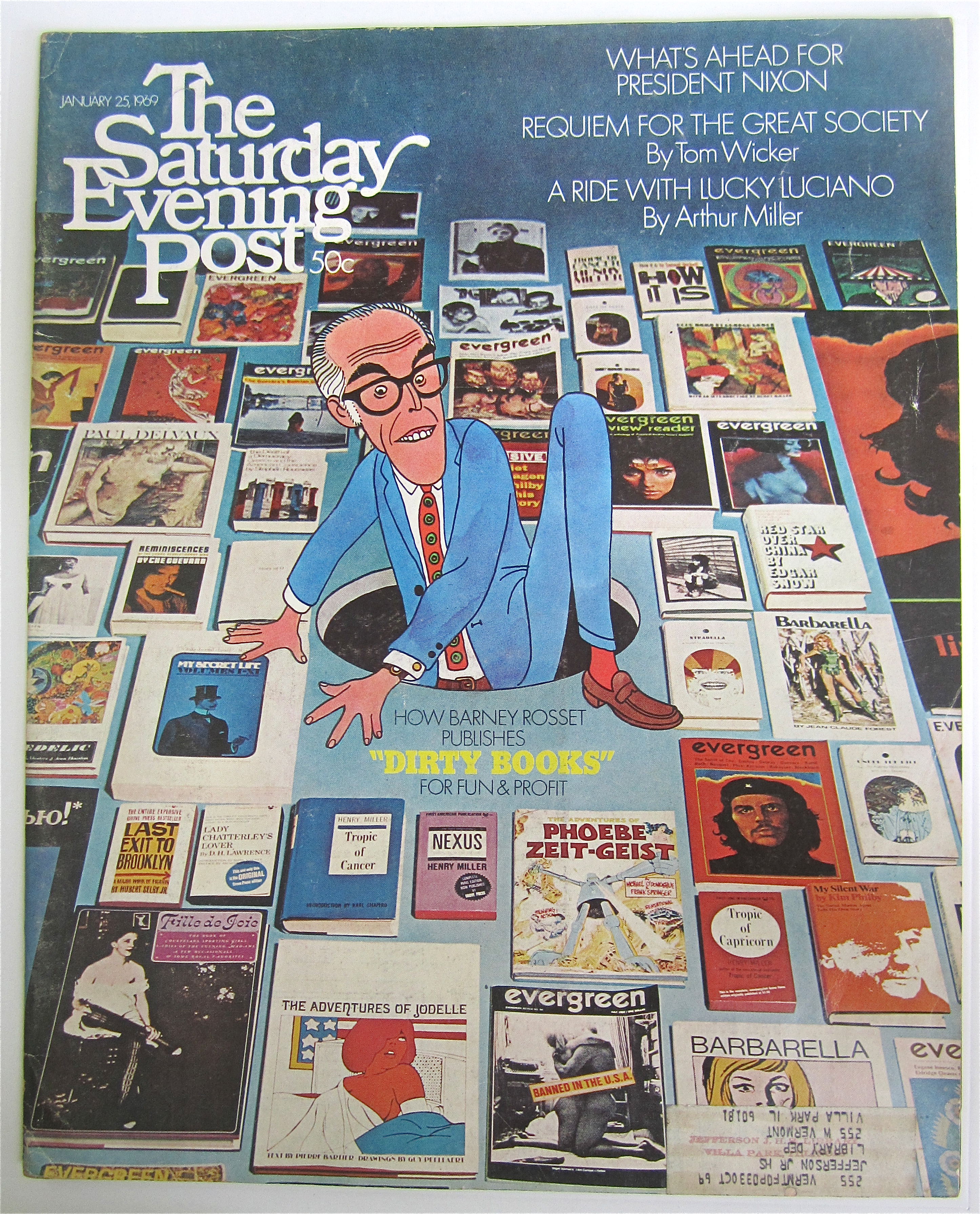 Saturday Evening Post January 25, 1969 Dirty Books