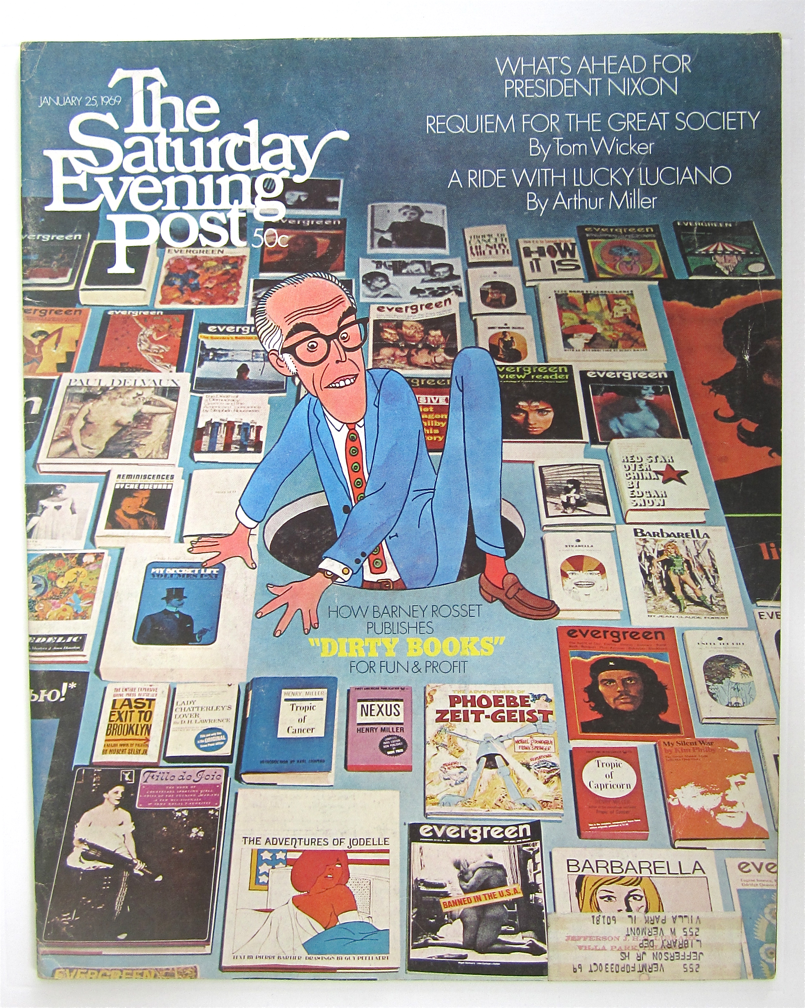 Saturday Evening Post January 25, 1969 Dirty Books
