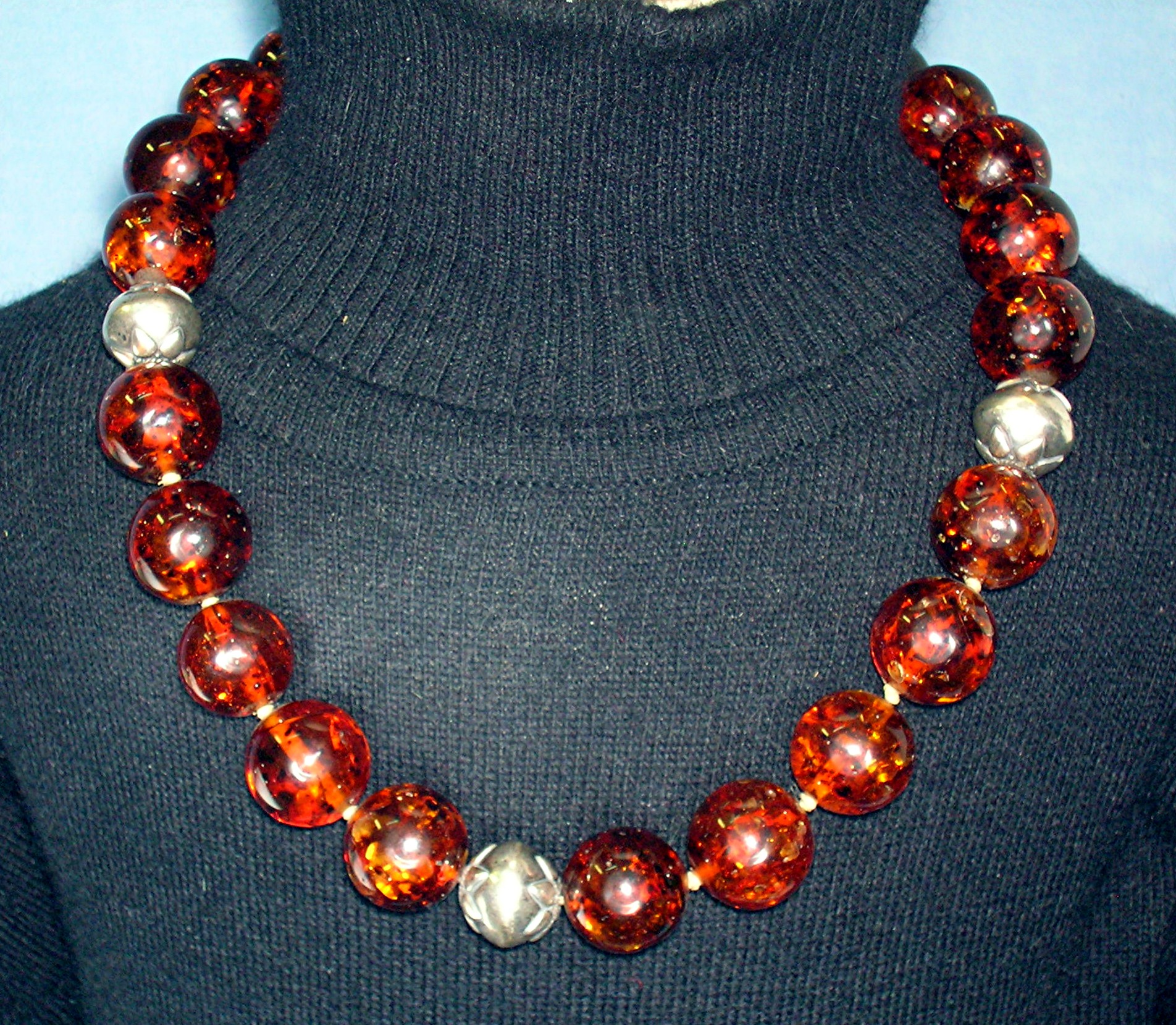 EXEX Amber Claudia Agudelo Sterling Silver Necklace