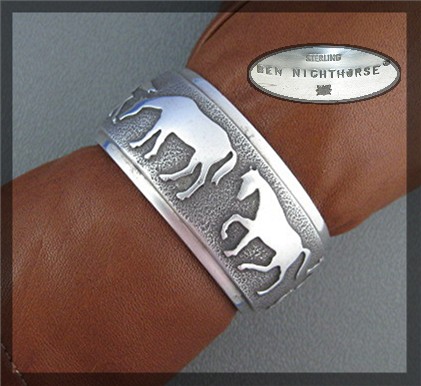 Ben Nighthorse Campbell Cheyenne Sterling Silver Cuff
