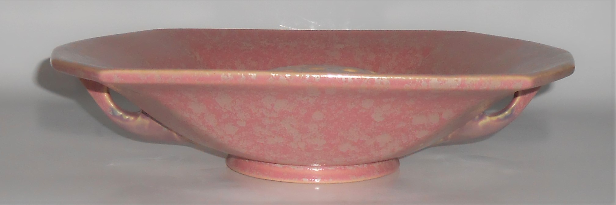 Roseville Art Pottery Tuscany Twin Handle Console Bowl