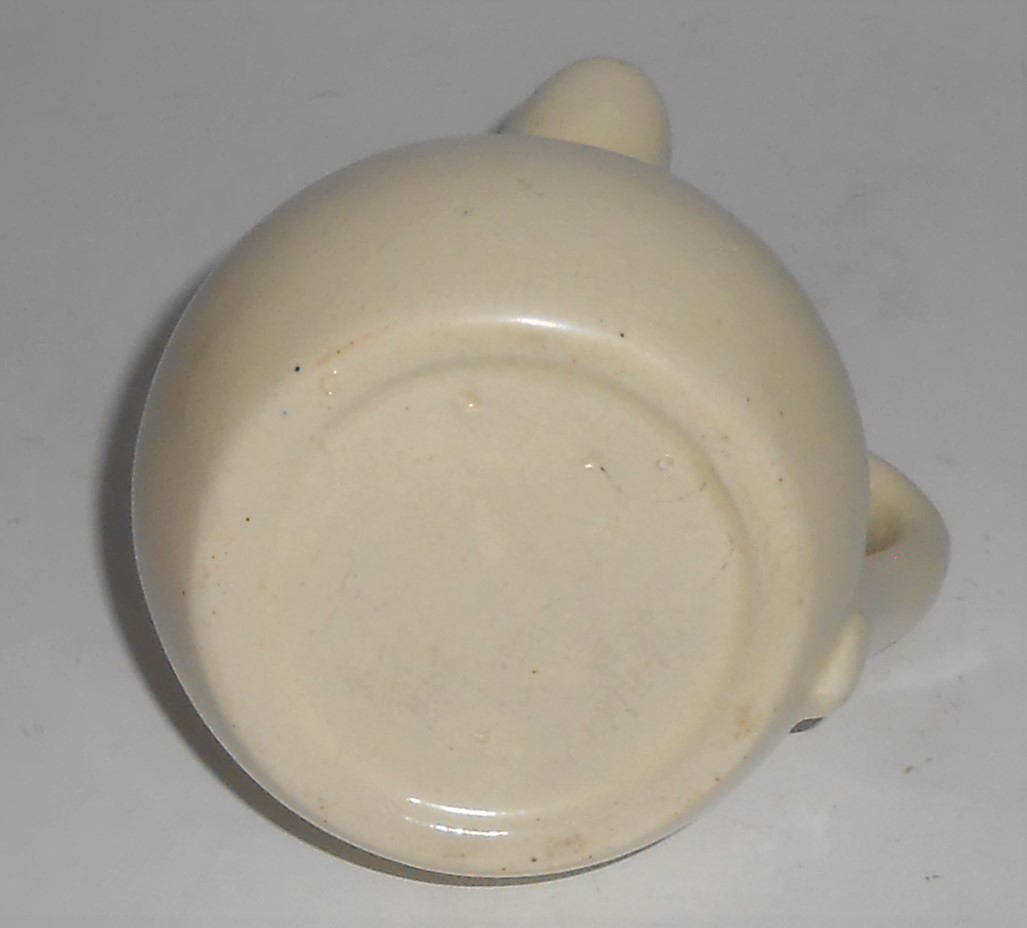 Roseville Art Pottery Early Medallion Side Pour Creamer