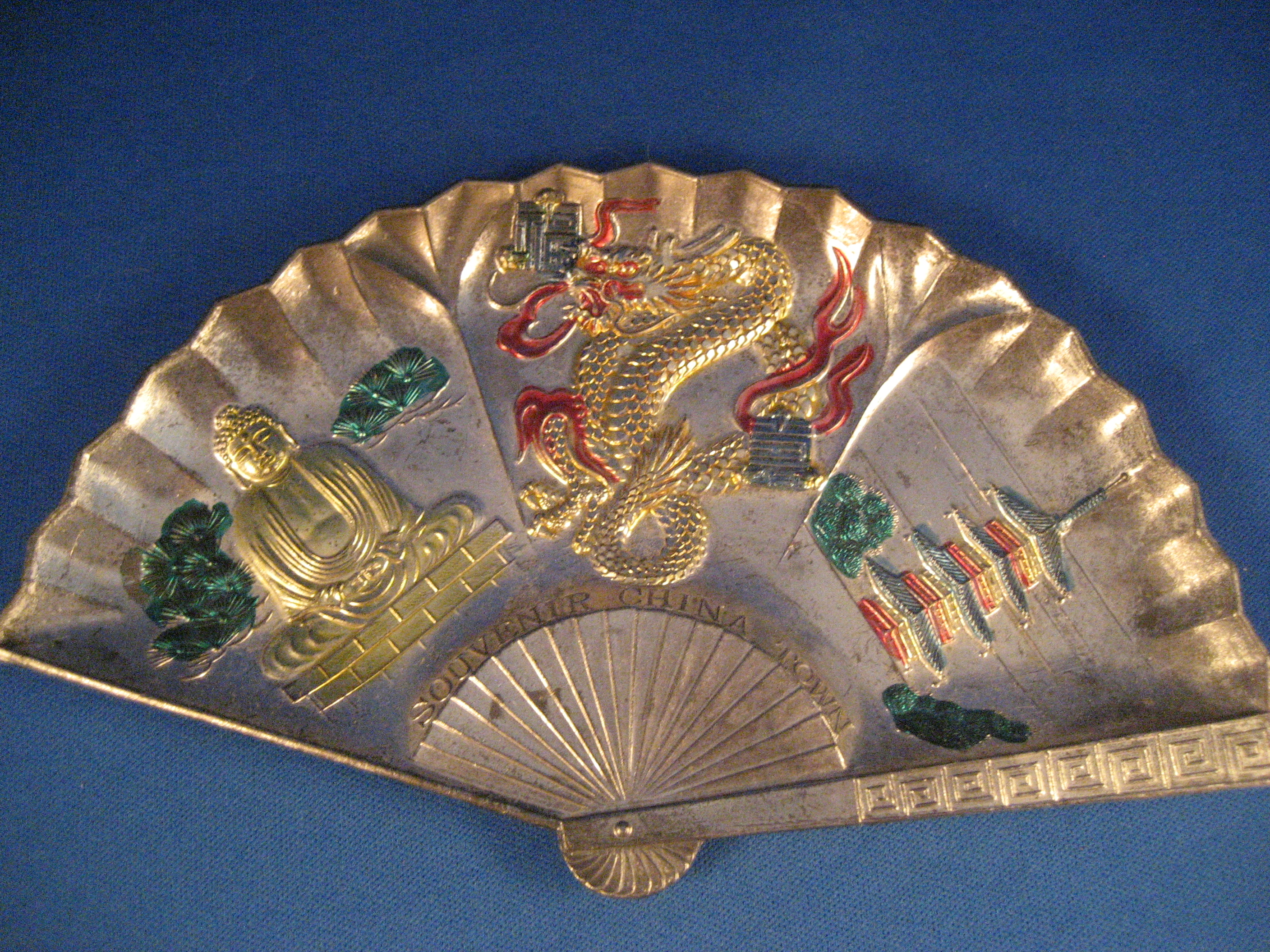 Metal Fan Souvenir from Chinatown