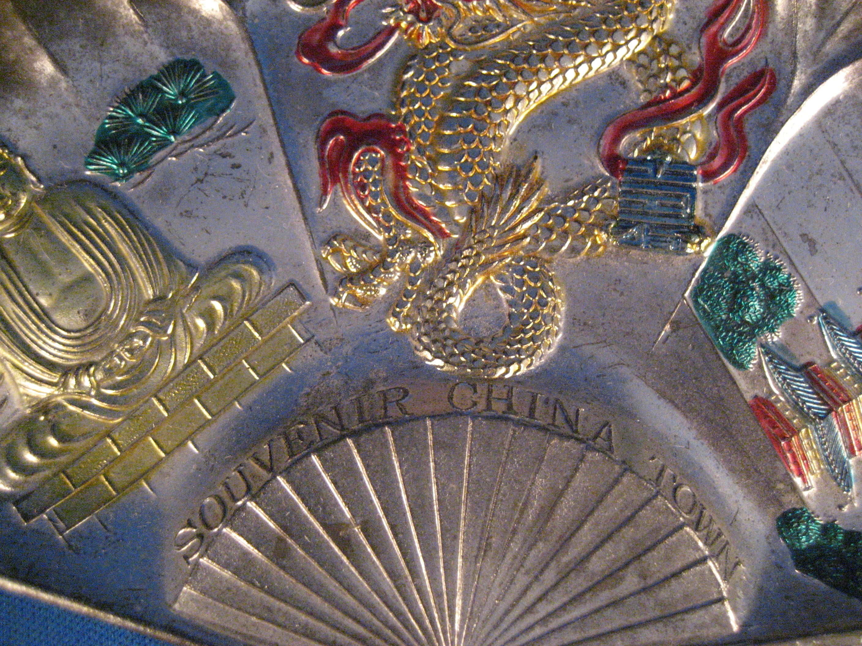 Metal Fan Souvenir from Chinatown