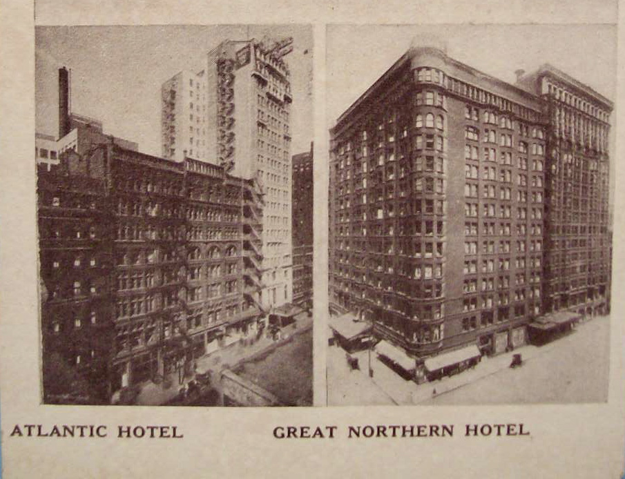 1933 Century Of Progress Hotels Postcard