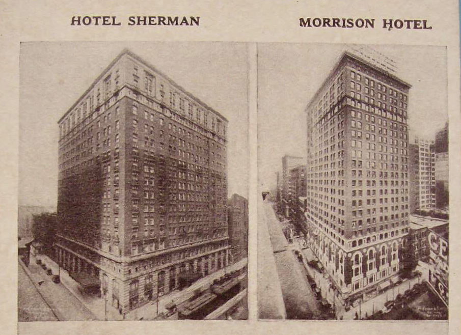 1933 Century Of Progress Hotels Postcard