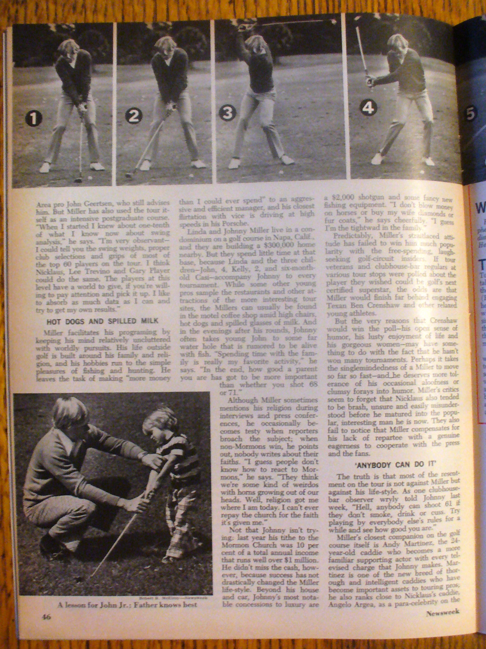 Newsweek Magazine-February 3, 1975-Johnny Miller