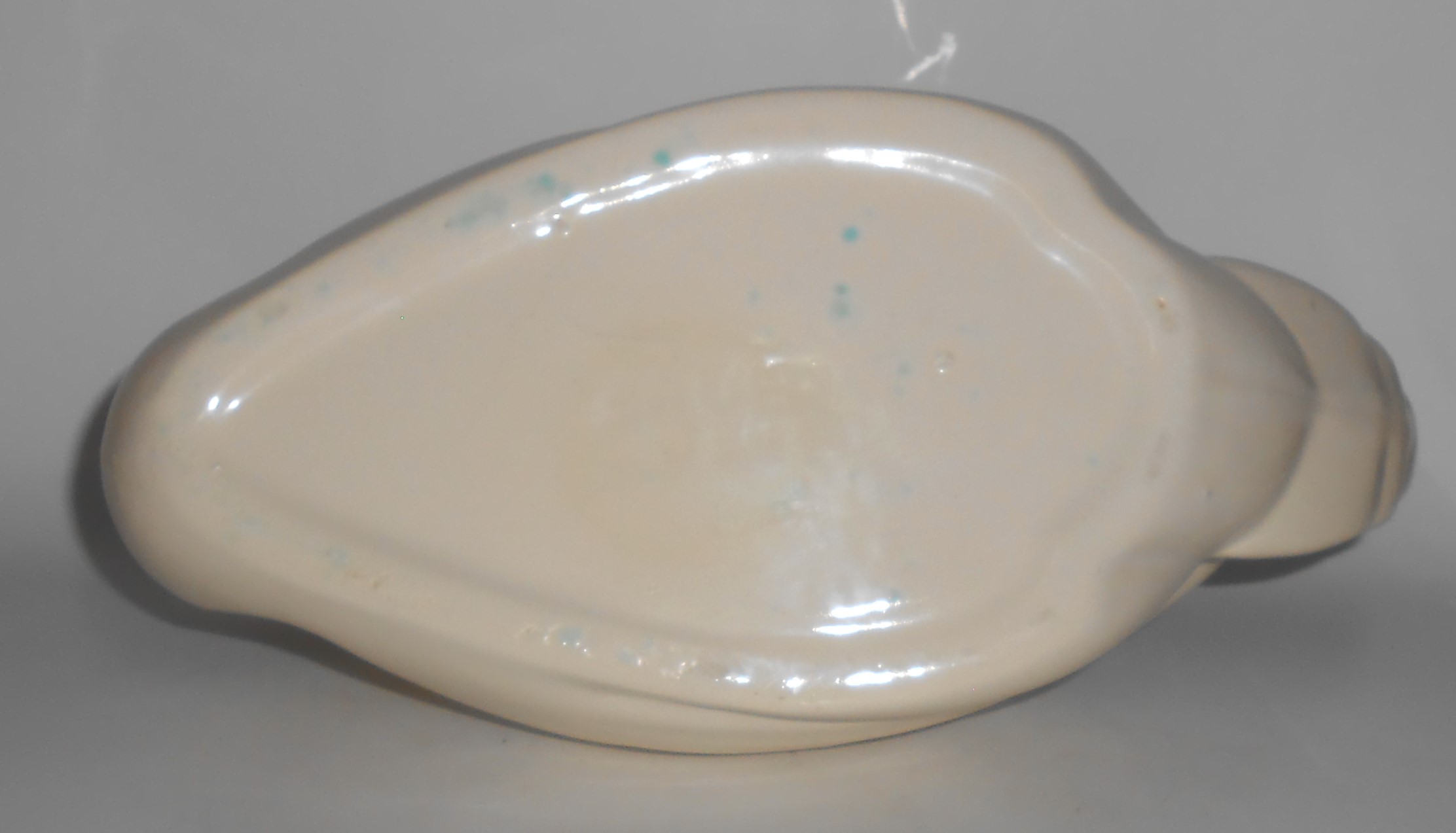 Bauer Pottery Cal-Art Large Gloss White Swan Planter