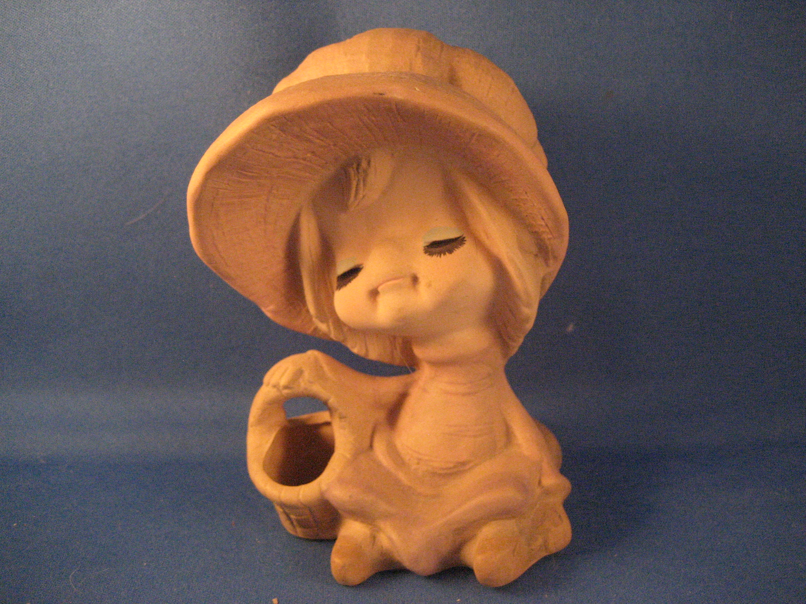 Bonnet Girl with Basket
