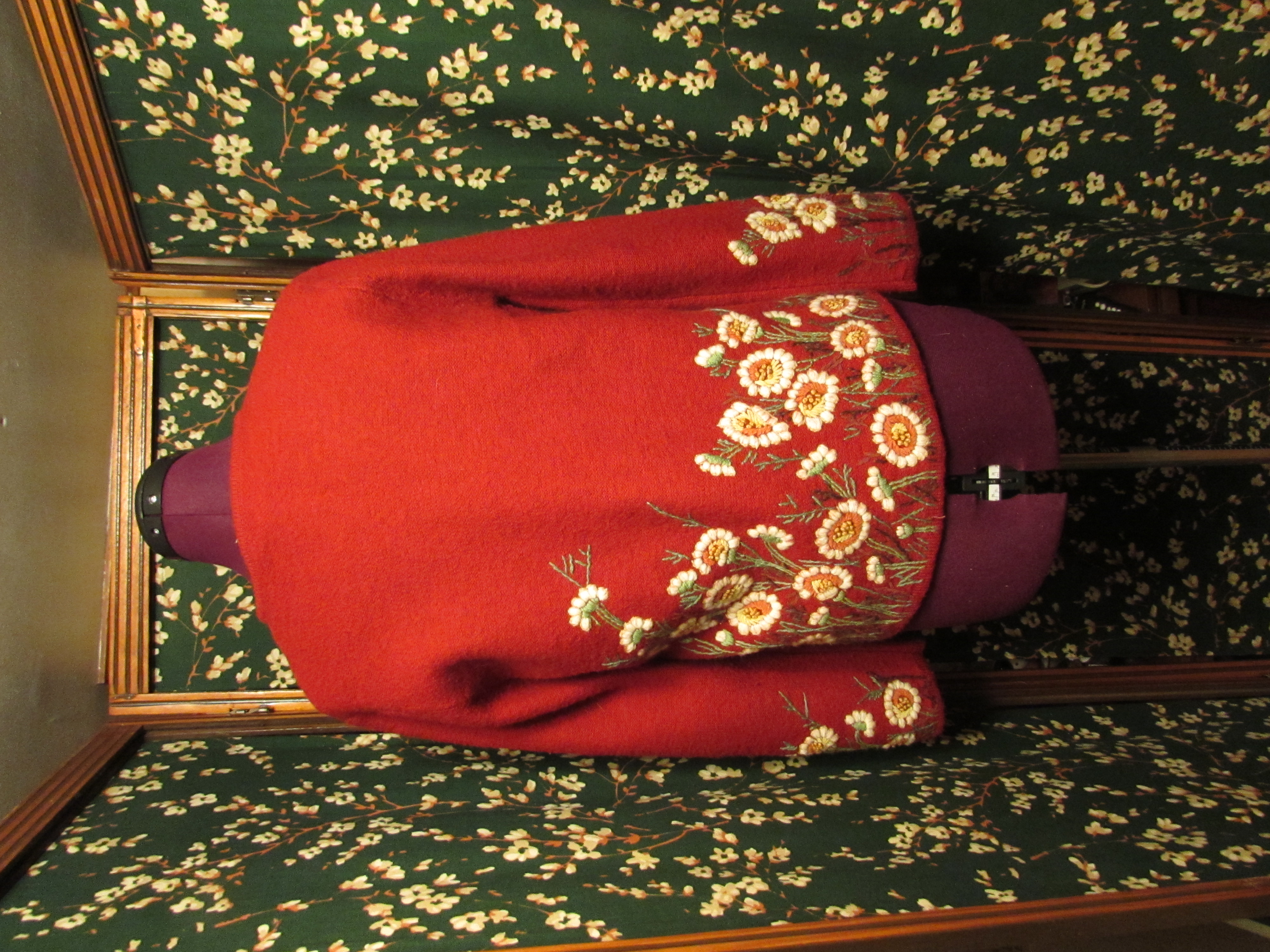 Deborah Ann Burnham Sweater XL Hand made Hand Painted