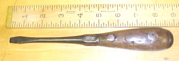 Dunlap Machinist Screwdriver Wood Handle Rare!