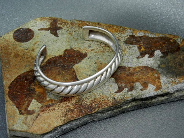 Native American Sterling Silver Cuff Bracelet