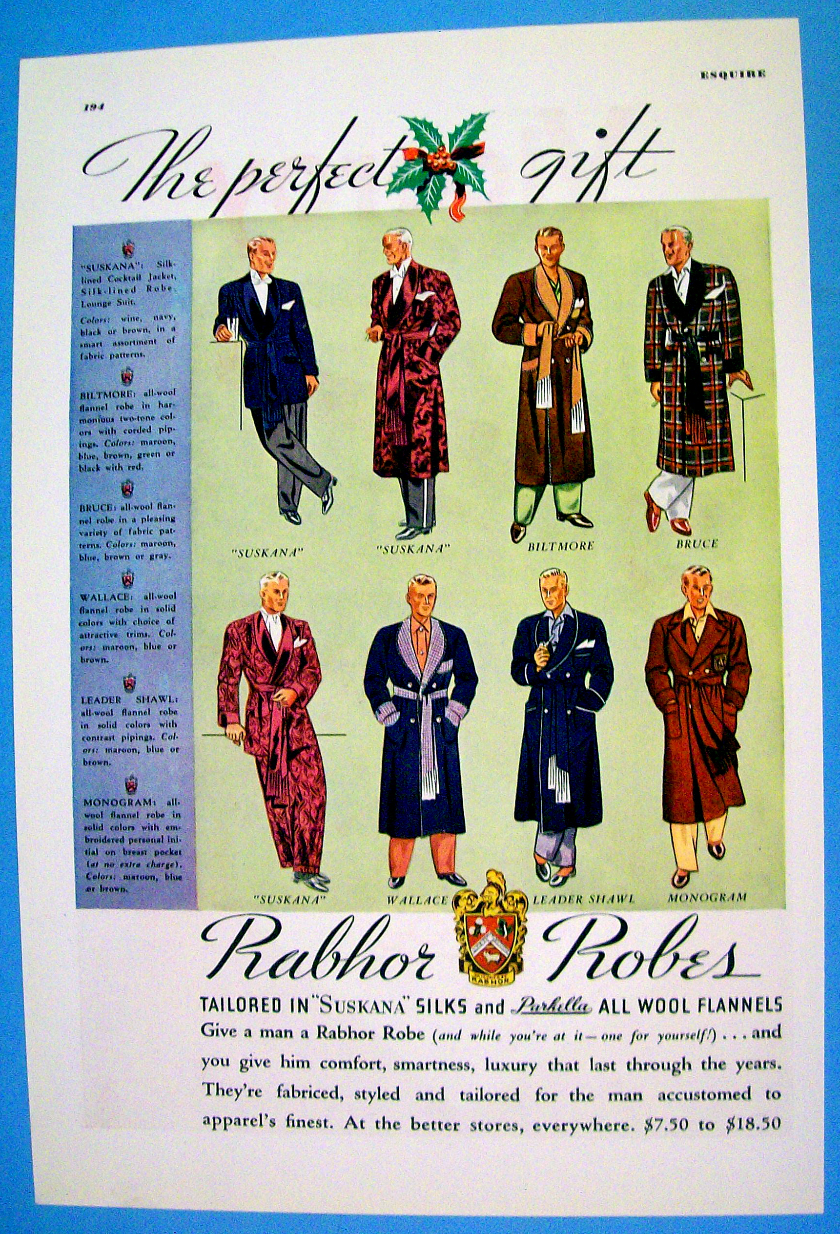 1936 Rabhor Robes with Eight Different Robes